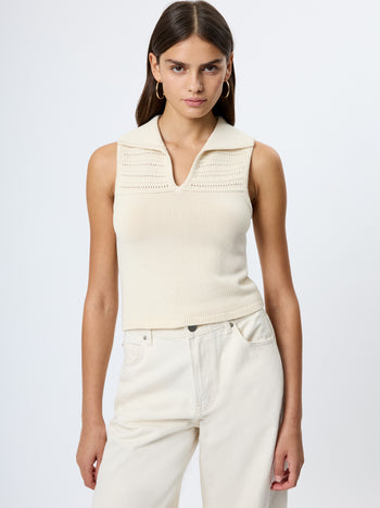 Nellis Open Stripe Halter Top