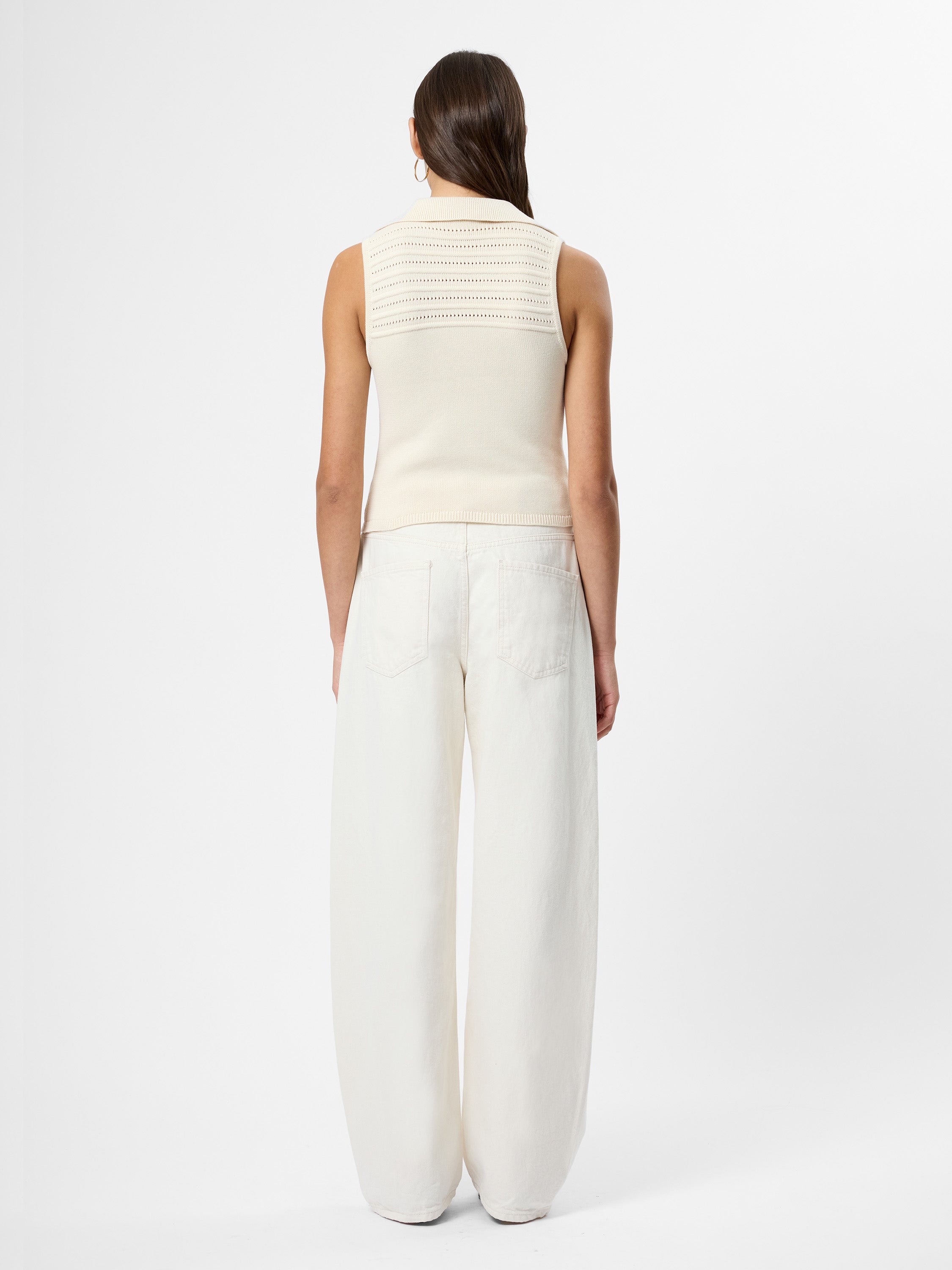 NELLIS OPEN STRIPE HALTER TOP VIEW 3 | Sale