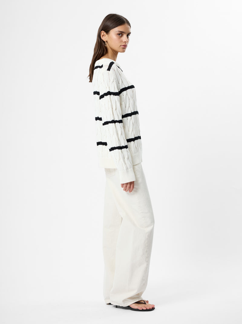 Mozart Chunky Cable Knit Pullover