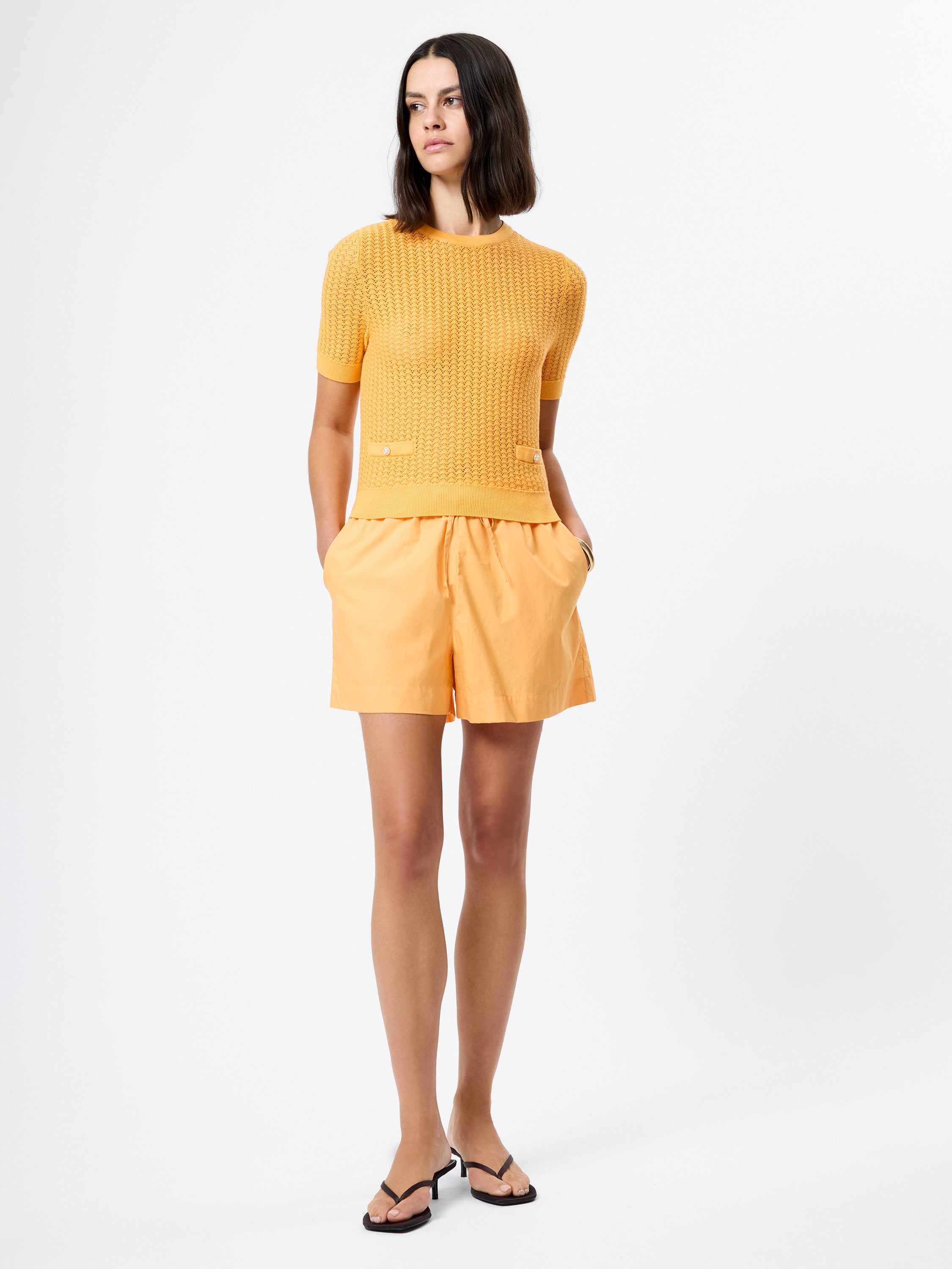 MOZART SCALLOP SHORT SLEEVE TOP VIEW 4 | Sample Orders