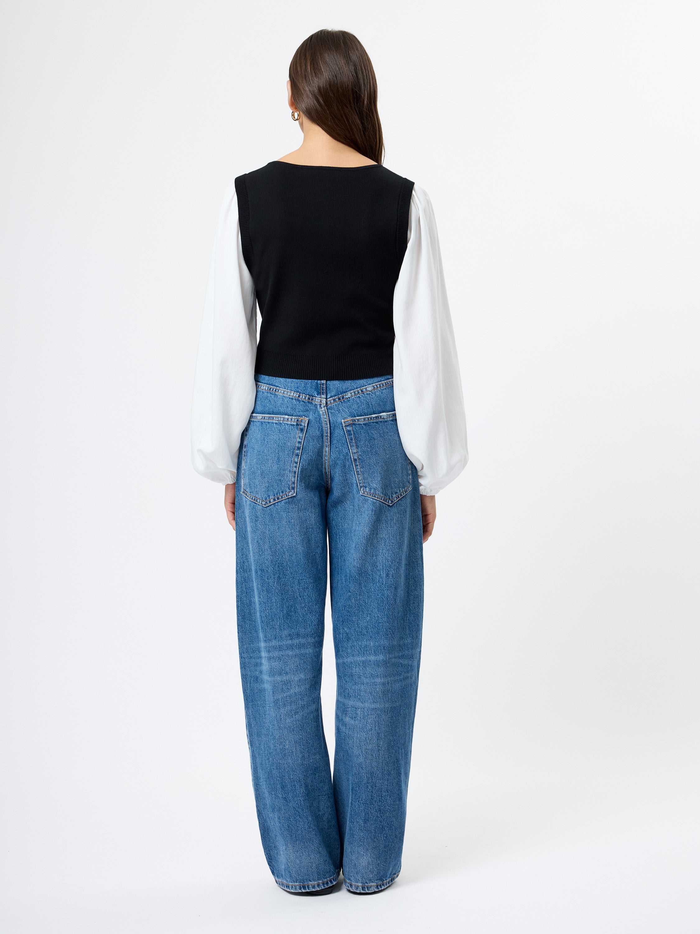 Maxime Knit Shirting Long Sleeve Top