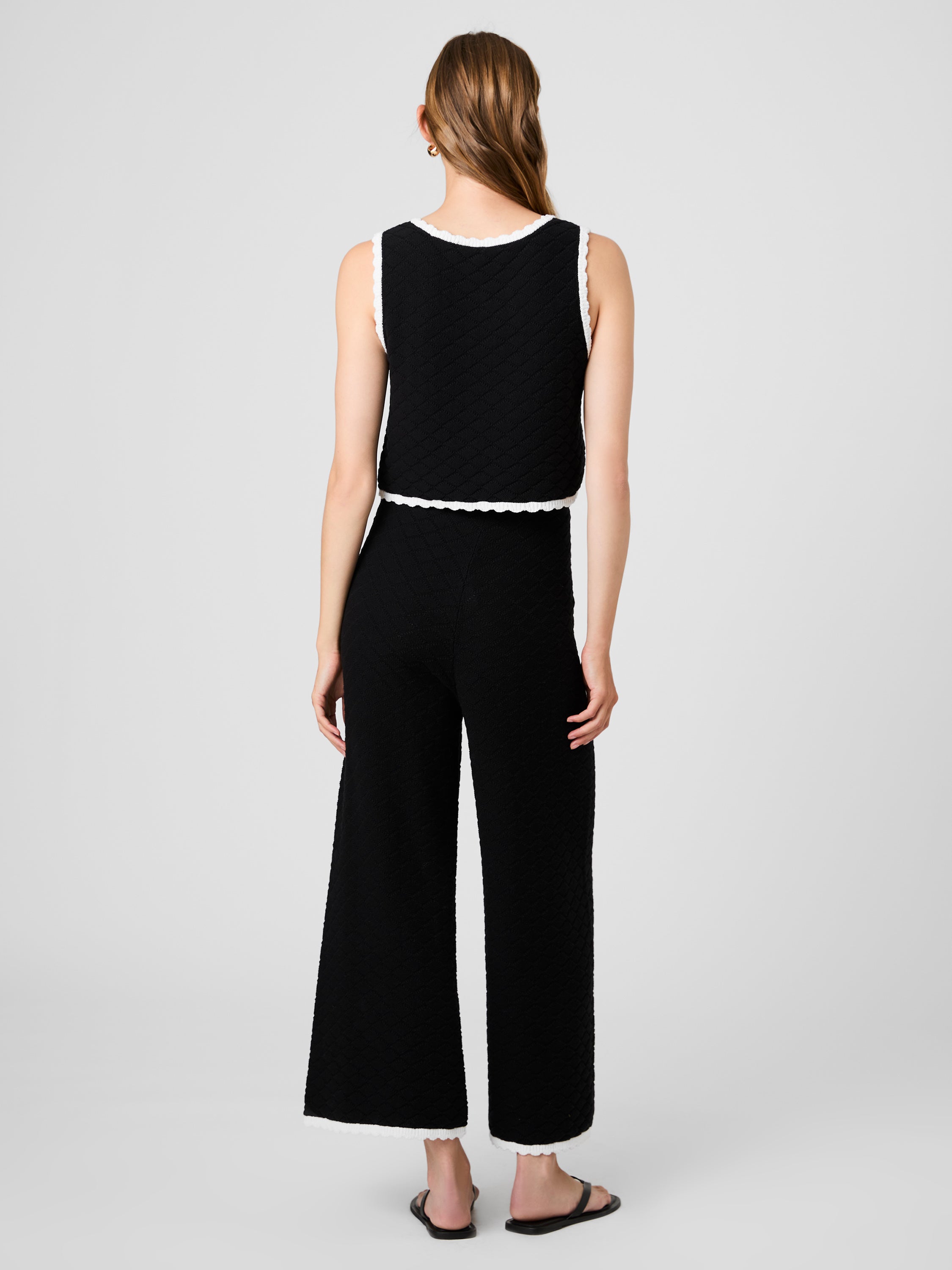 TEDDY DIAMOND KNIT CONTRAST CAMI VIEW 6 | New Arrivals