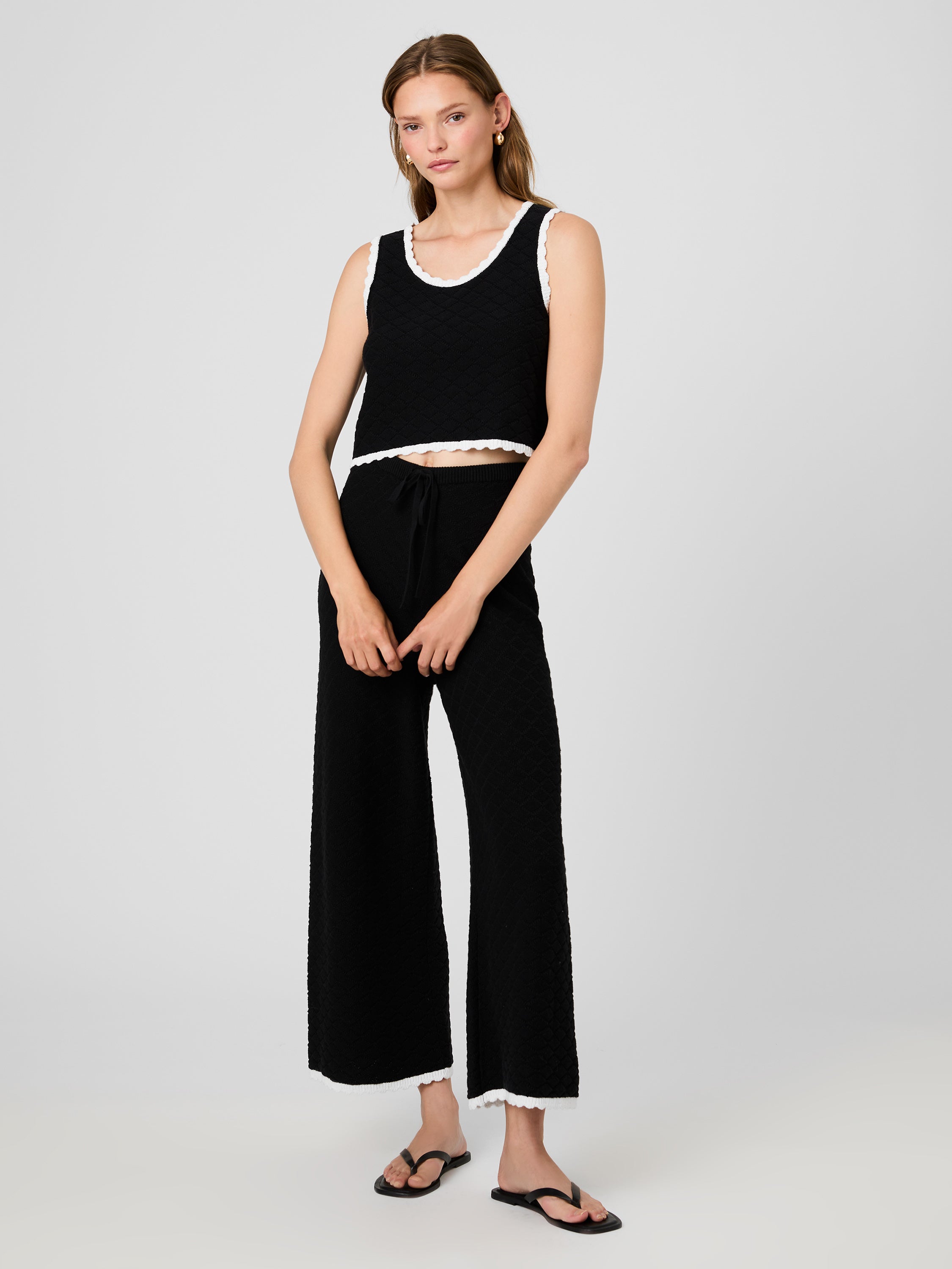 TEDDY DIAMOND KNIT CONTRAST CAMI VIEW 8 | New Arrivals