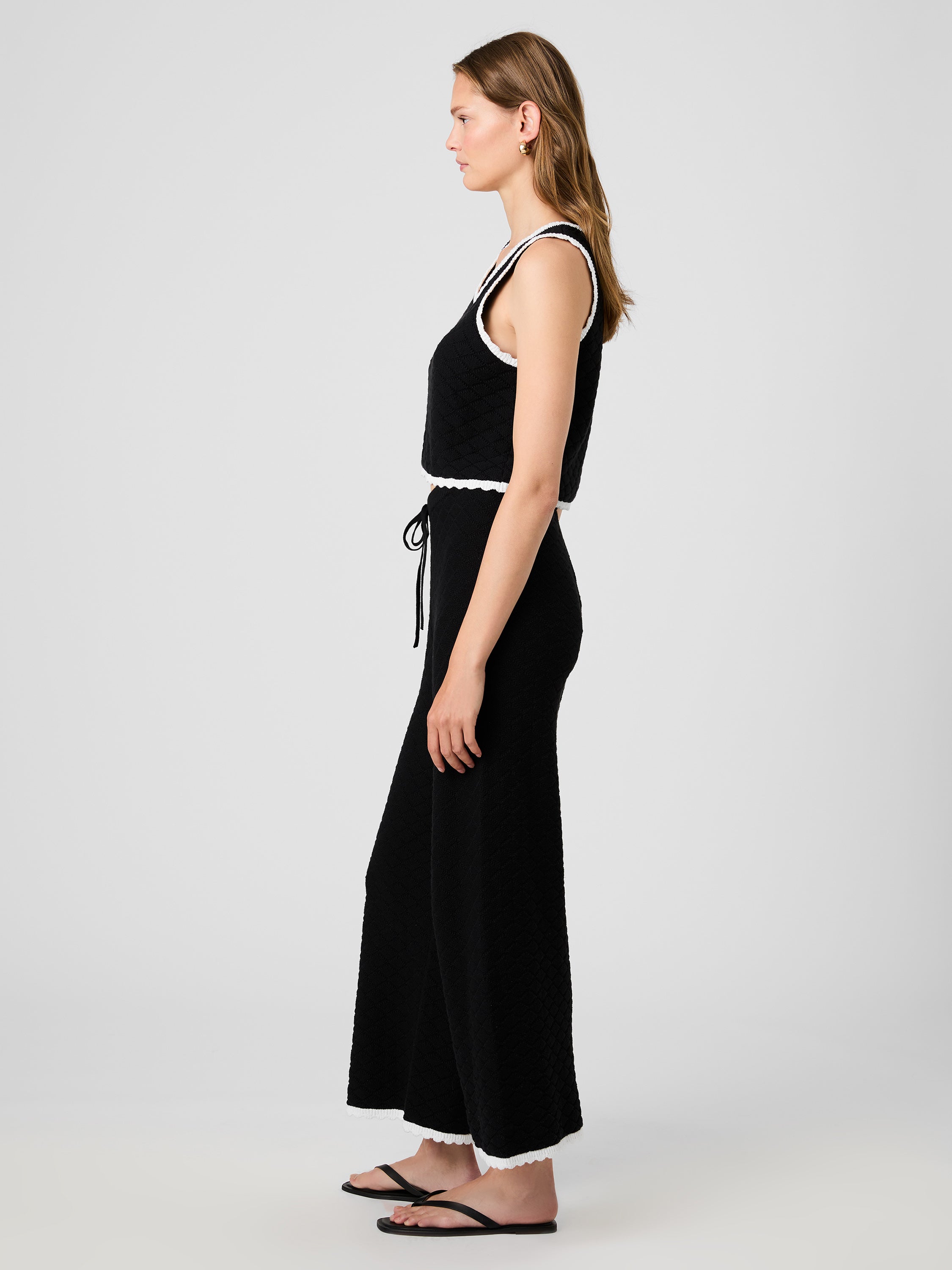 TEDDY DIAMOND KNIT CONTRAST CAMI VIEW 7 | New Arrivals
