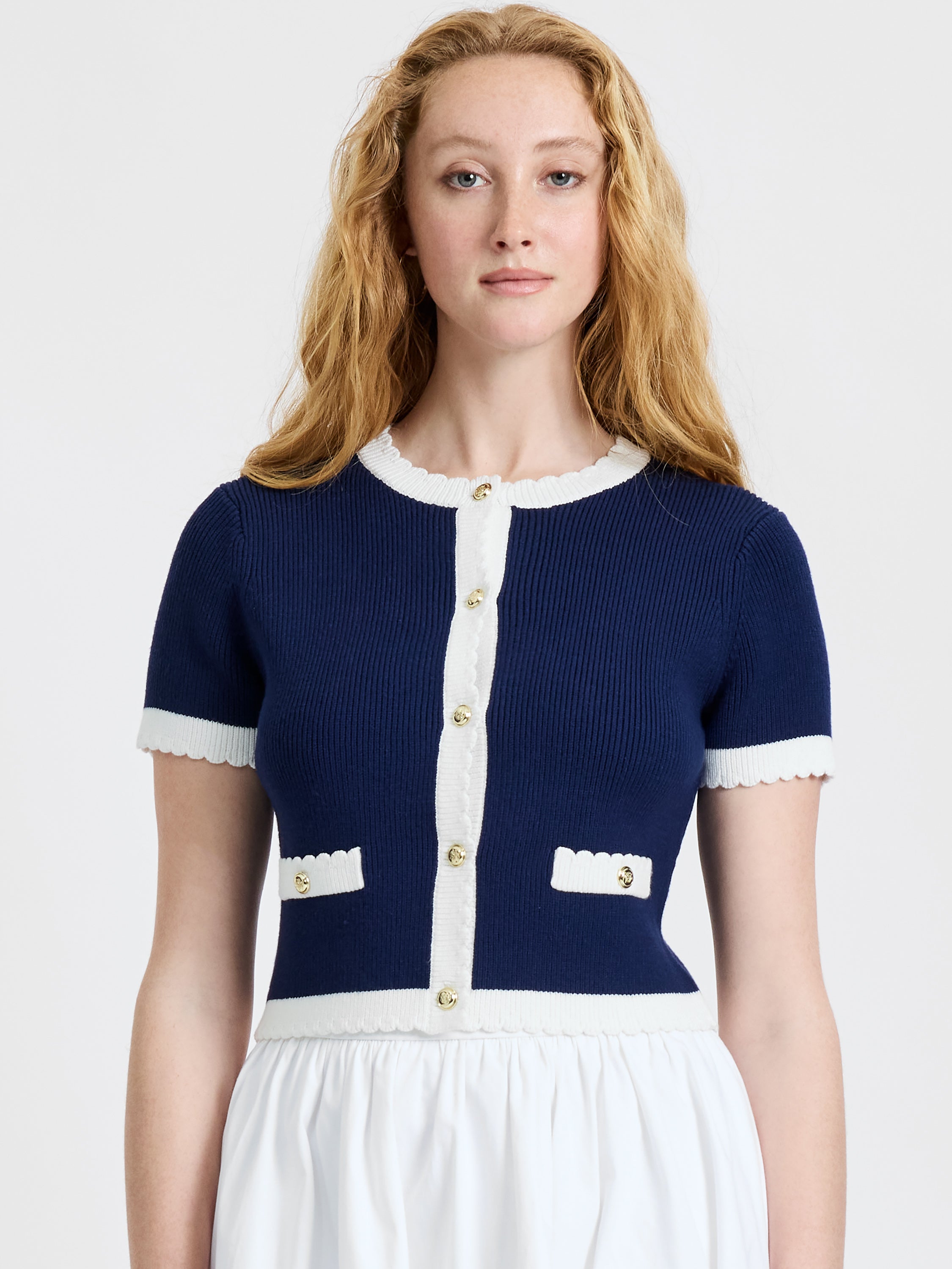 Bennet Rib Knit Short Sleeve Top | French Connection US