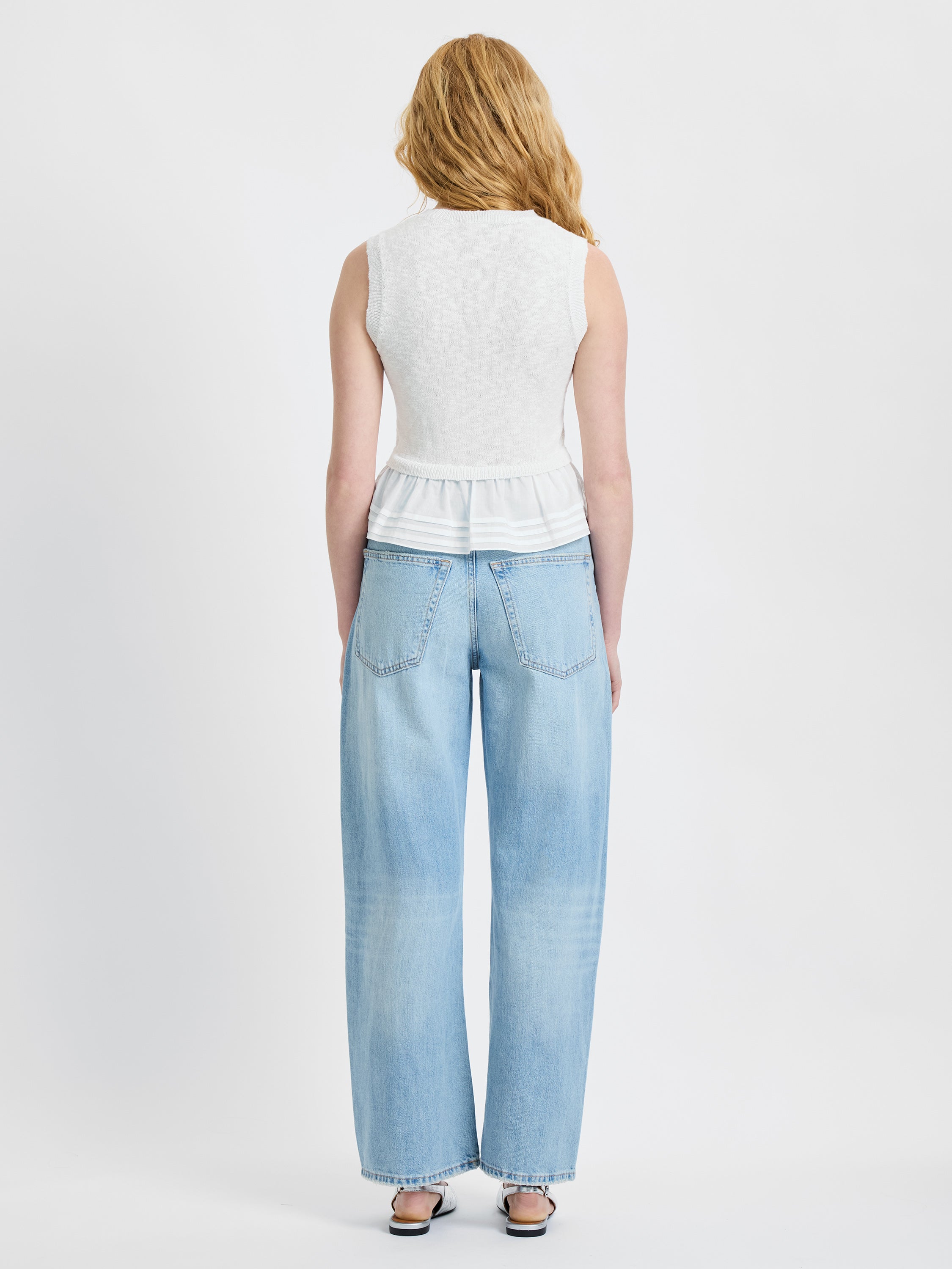 PASCALE COTTON POPLIN TOP VIEW 3 | Sale
