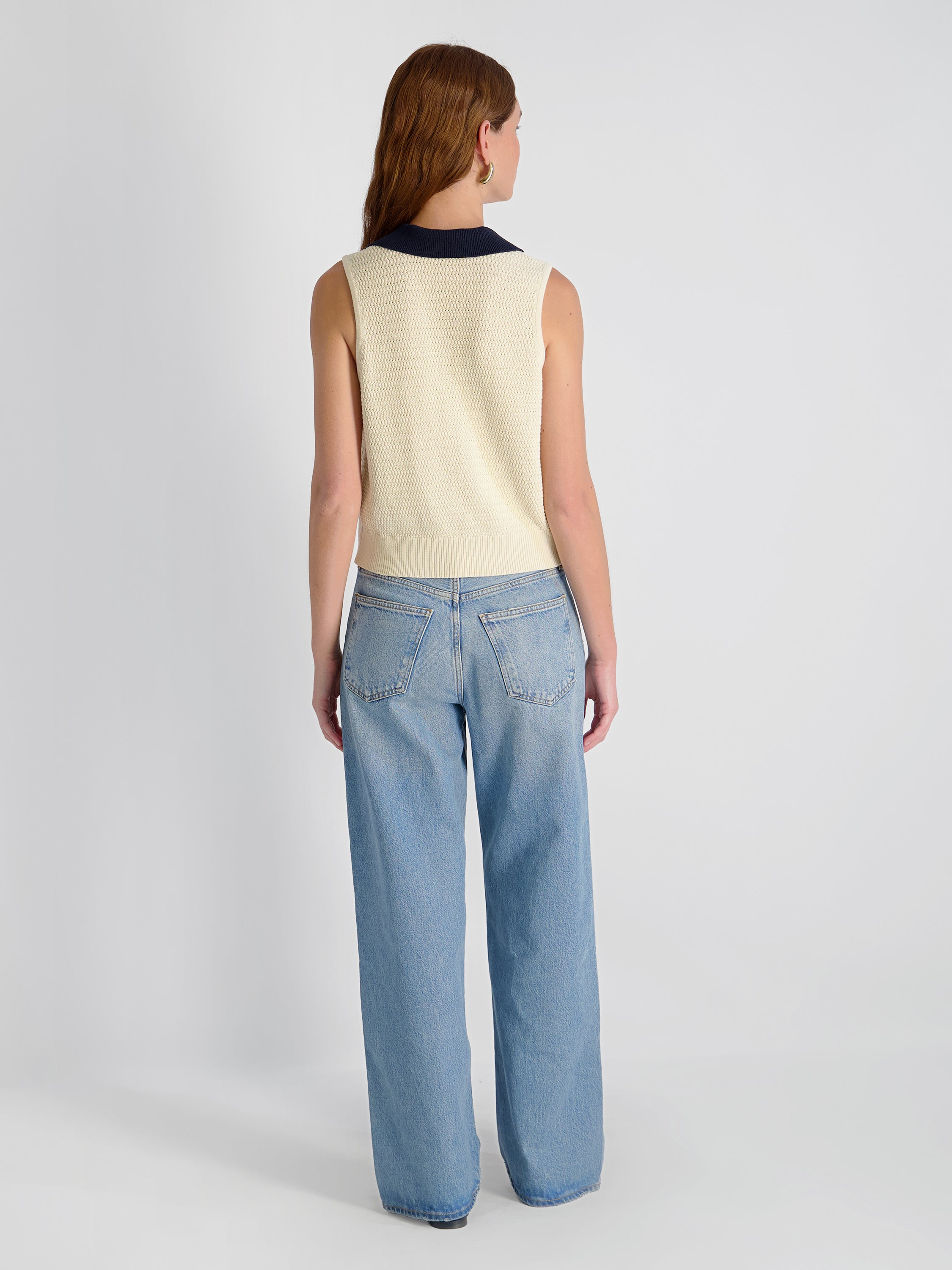 MOZART CONTRAST KNIT TOP VIEW 4