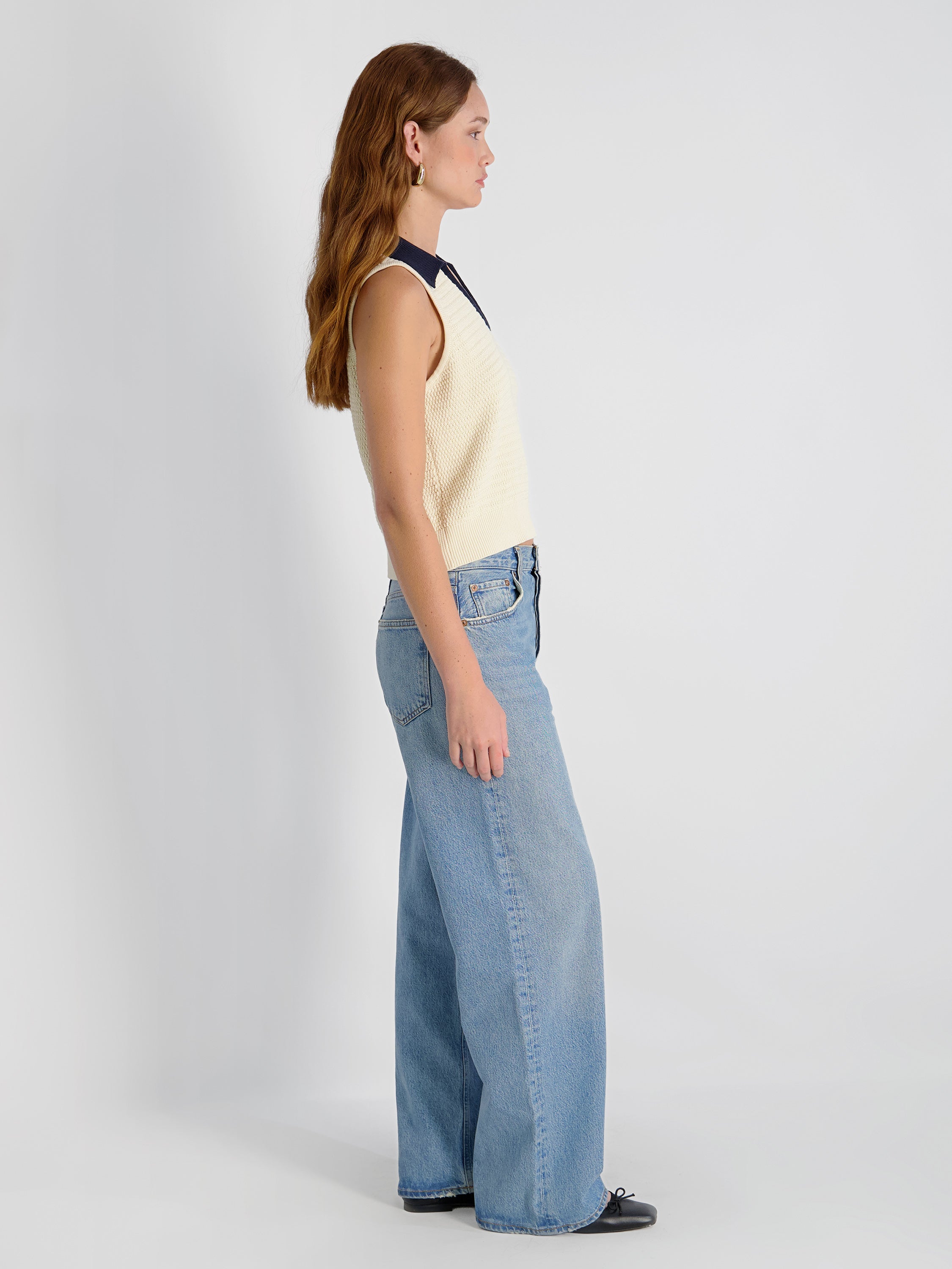 MOZART CONTRAST KNIT TOP VIEW 5