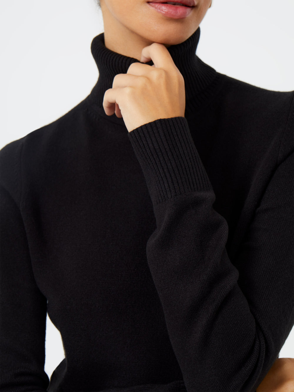Babysoft Fitted Turtleneck Sweater Black | French Connection US