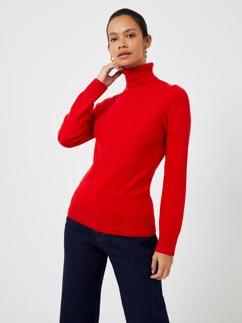 Babysoft Fitted Turtleneck Sweater Mars Red