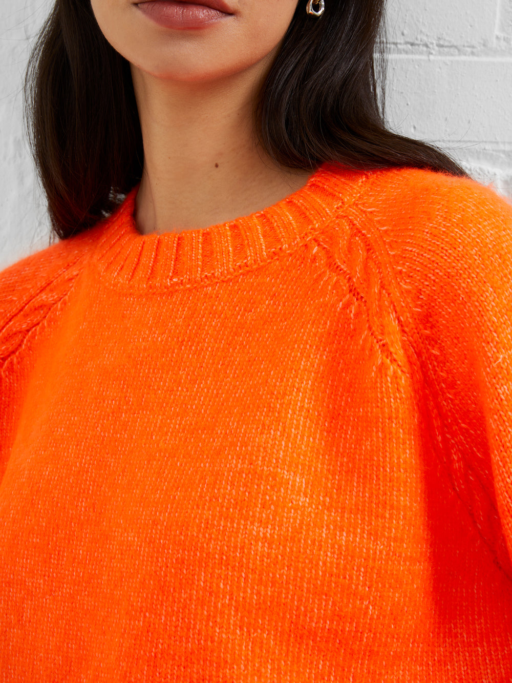 Kessy Recycled Crewneck Sweater Mandarin | French Connection US