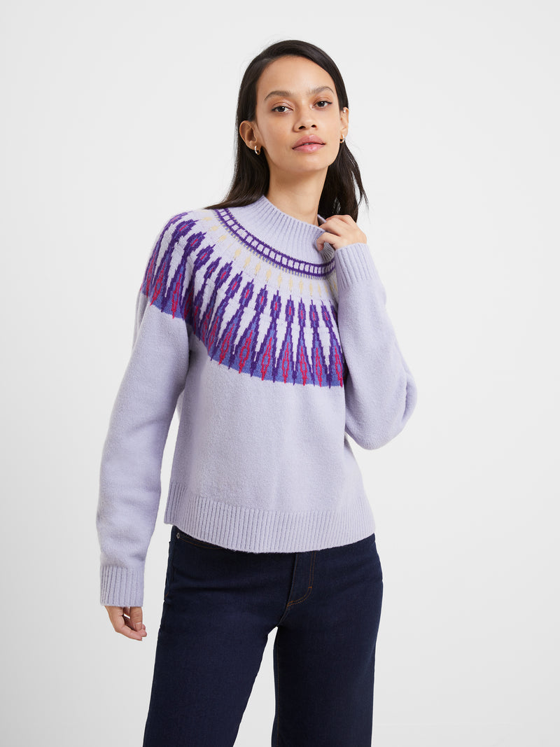 Joelle Fairisle Sweater Cosmic Sky | French Connection US