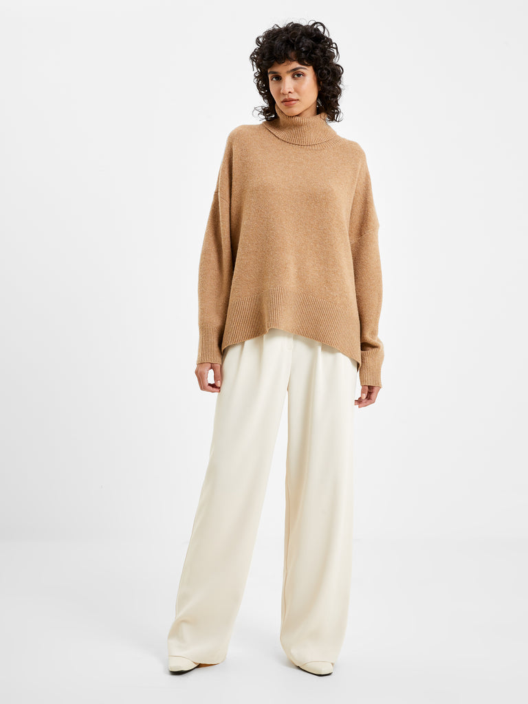 Vhari Turtleneck Sweater Camel Mel | French Connection US