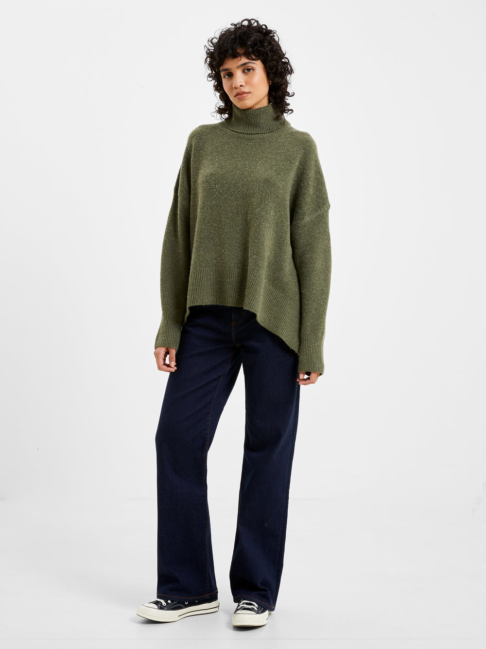 Vhari Turtleneck Sweater Olive Night | French Connection US