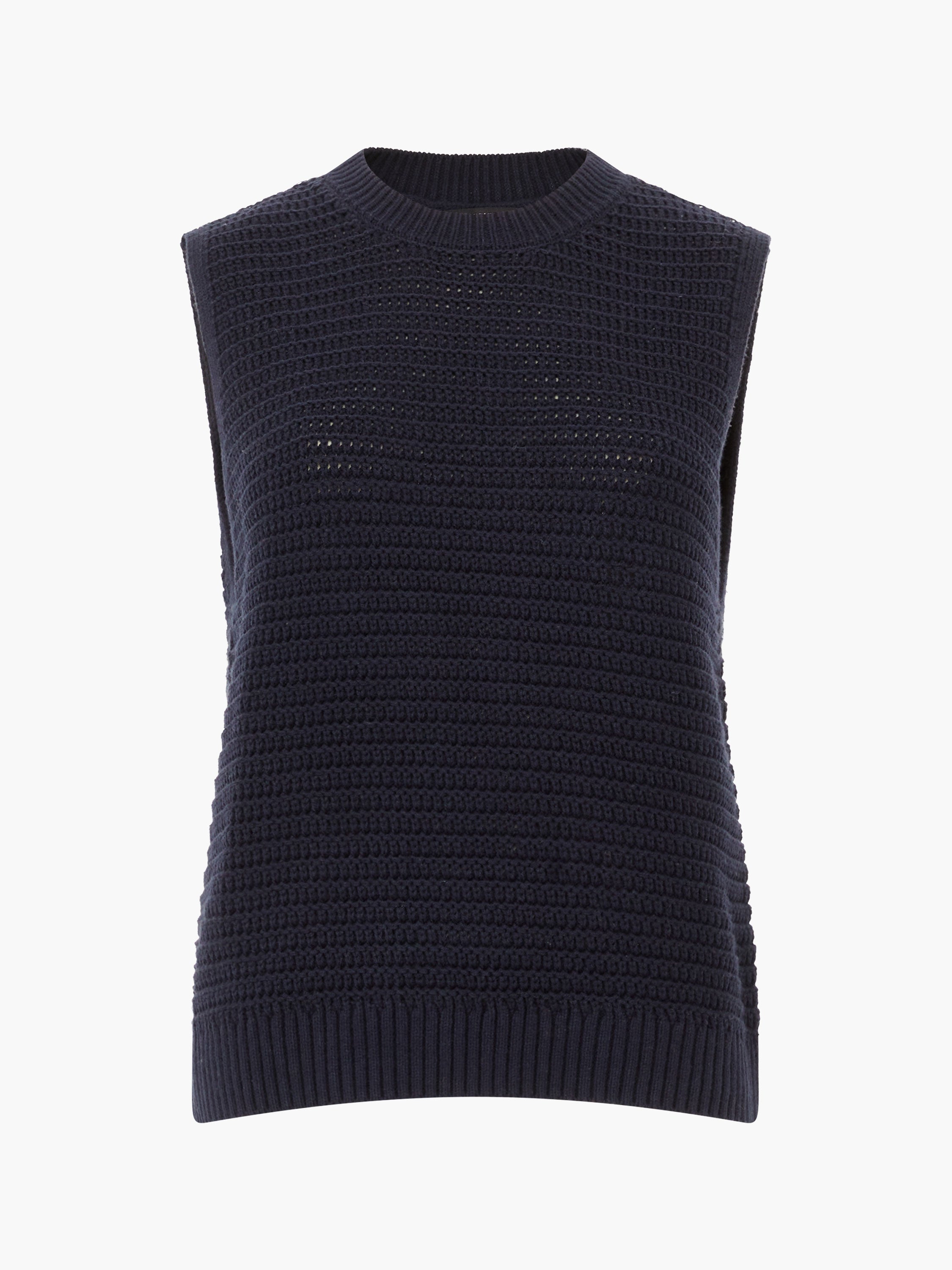 Manda Open Knit Vest Marine | French Connection US Manda Open Knit Vest Marine | French Connection US