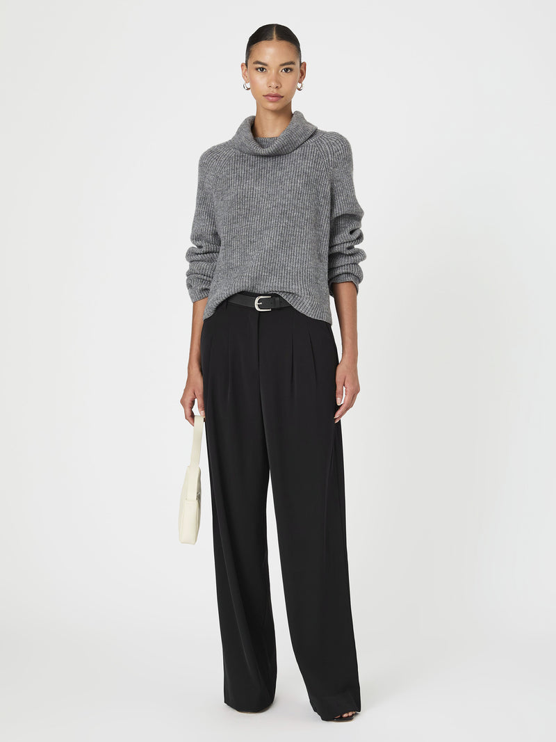 Mersai Turtleneck Sweater Stone Grey Mel | French Connection US Mersai Turtleneck Sweater Stone Grey Mel | French Connection US