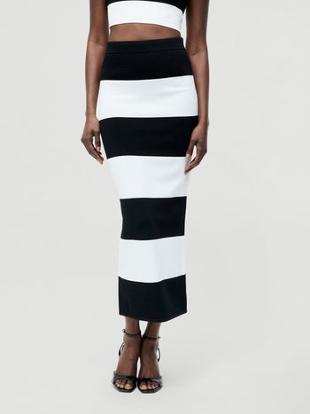 Bodycon Knit Midi Skirt