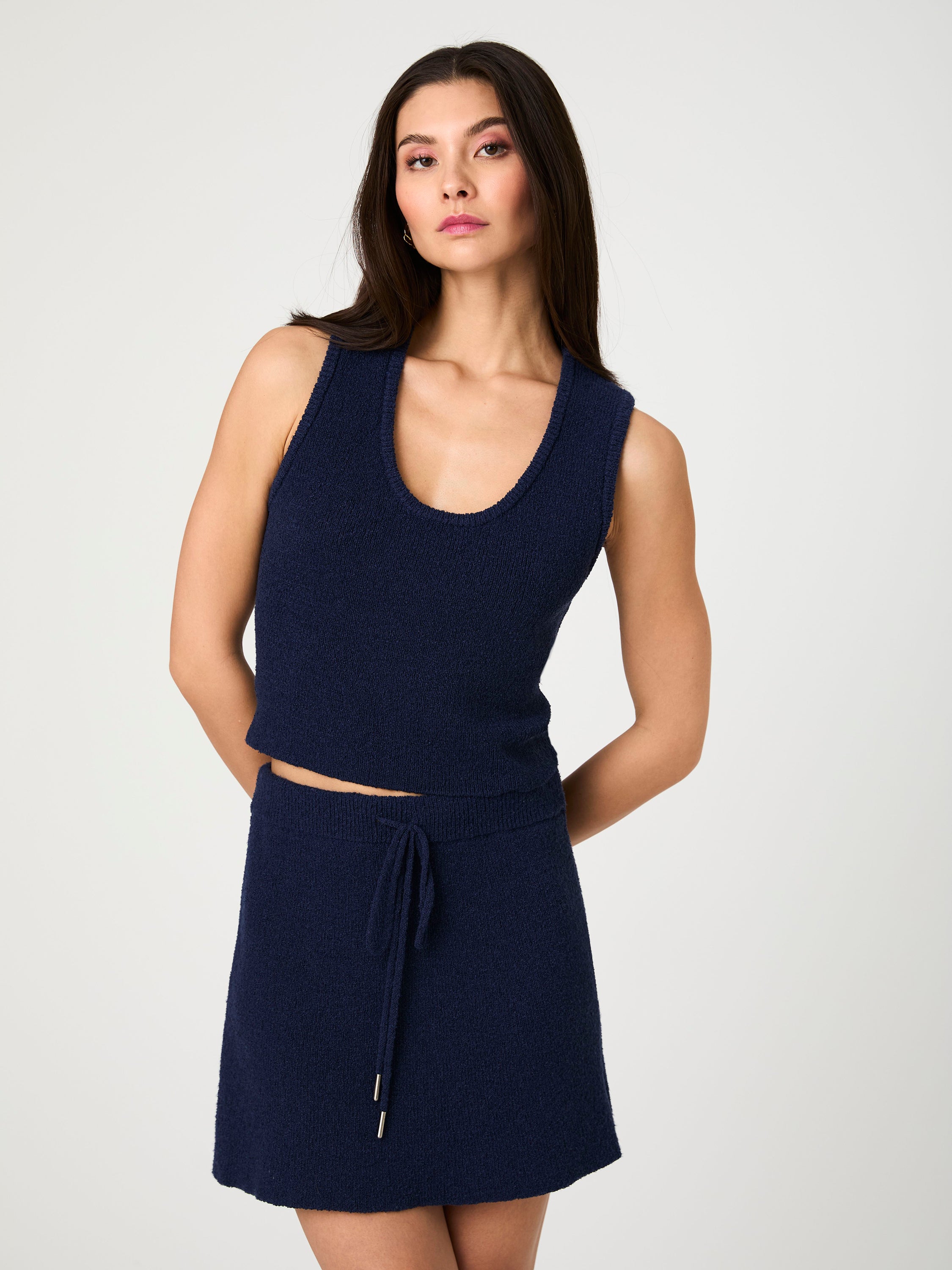 Terry Mini Skirt Midnight Blue | French Connection US