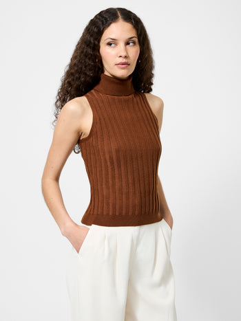 Turtleneck Tank Sweater