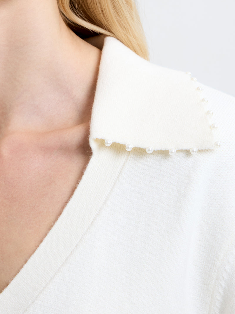 Sloane Pearl Collared Sweater