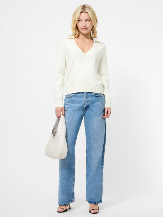 Sloane Knit Pearl Collared Sweater