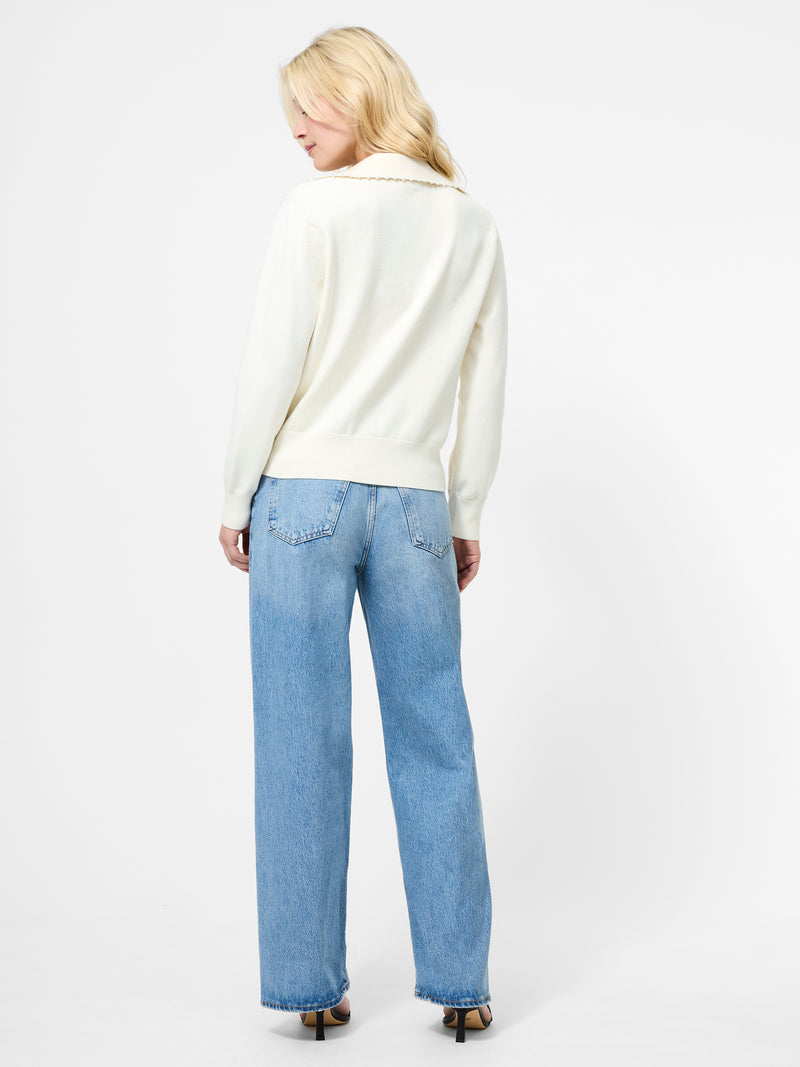 Sloane Knit Pearl Collared Sweater