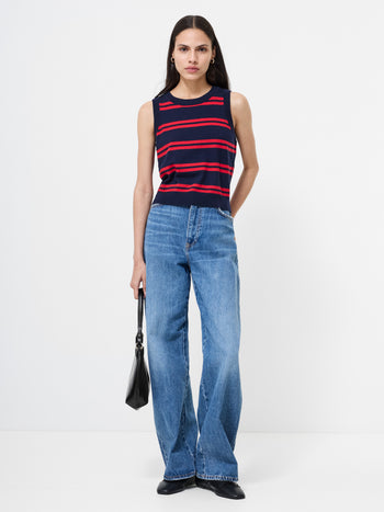 Padma Fine Knit Striped Vest