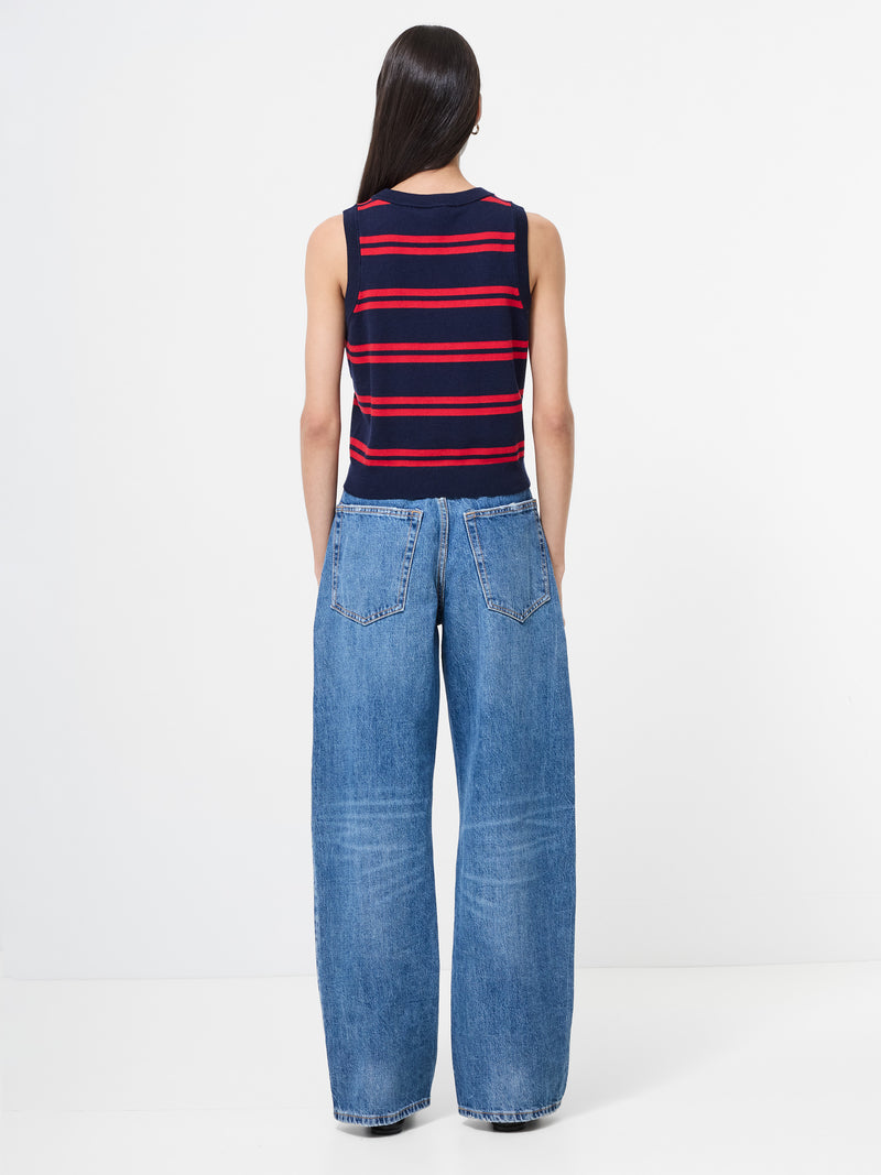 Padma Fine Knit Striped Vest