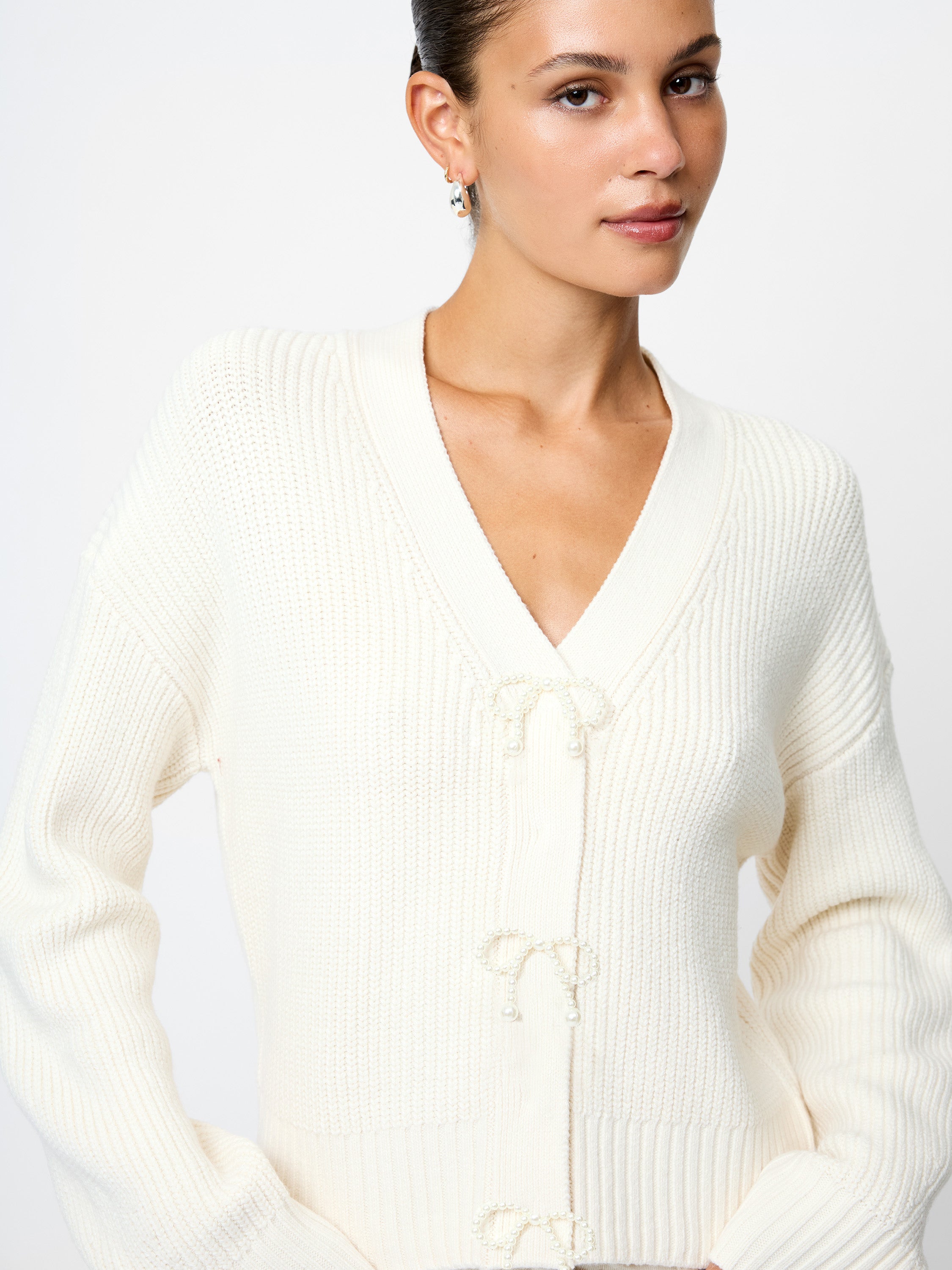 Babysoft Pearl Bow Sweater