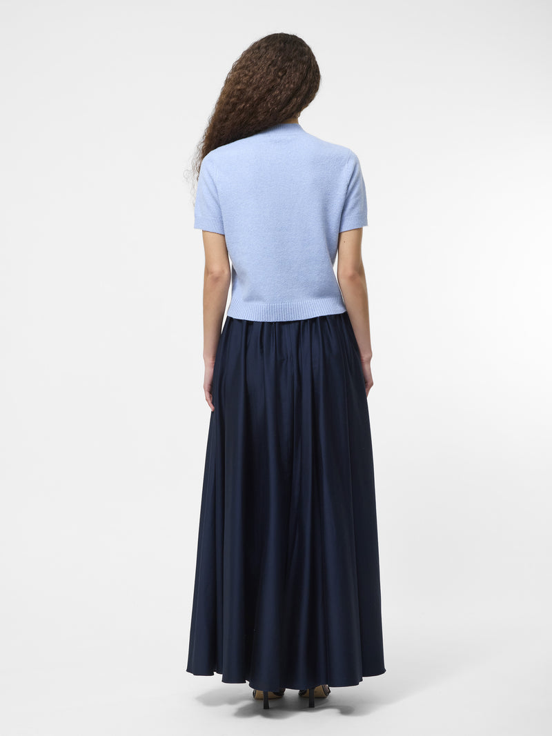 Vhari Mock Neck Short Sleeve Top