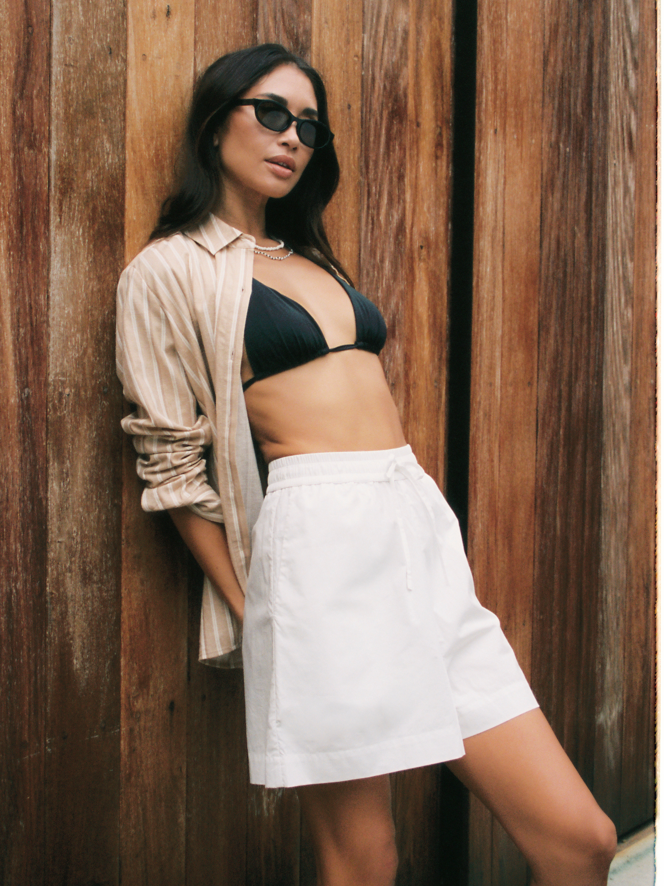 RHODES POPLIN DRAWSTRING SHORTS VIEW 4