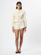 Structured Tweed Curved Shorts