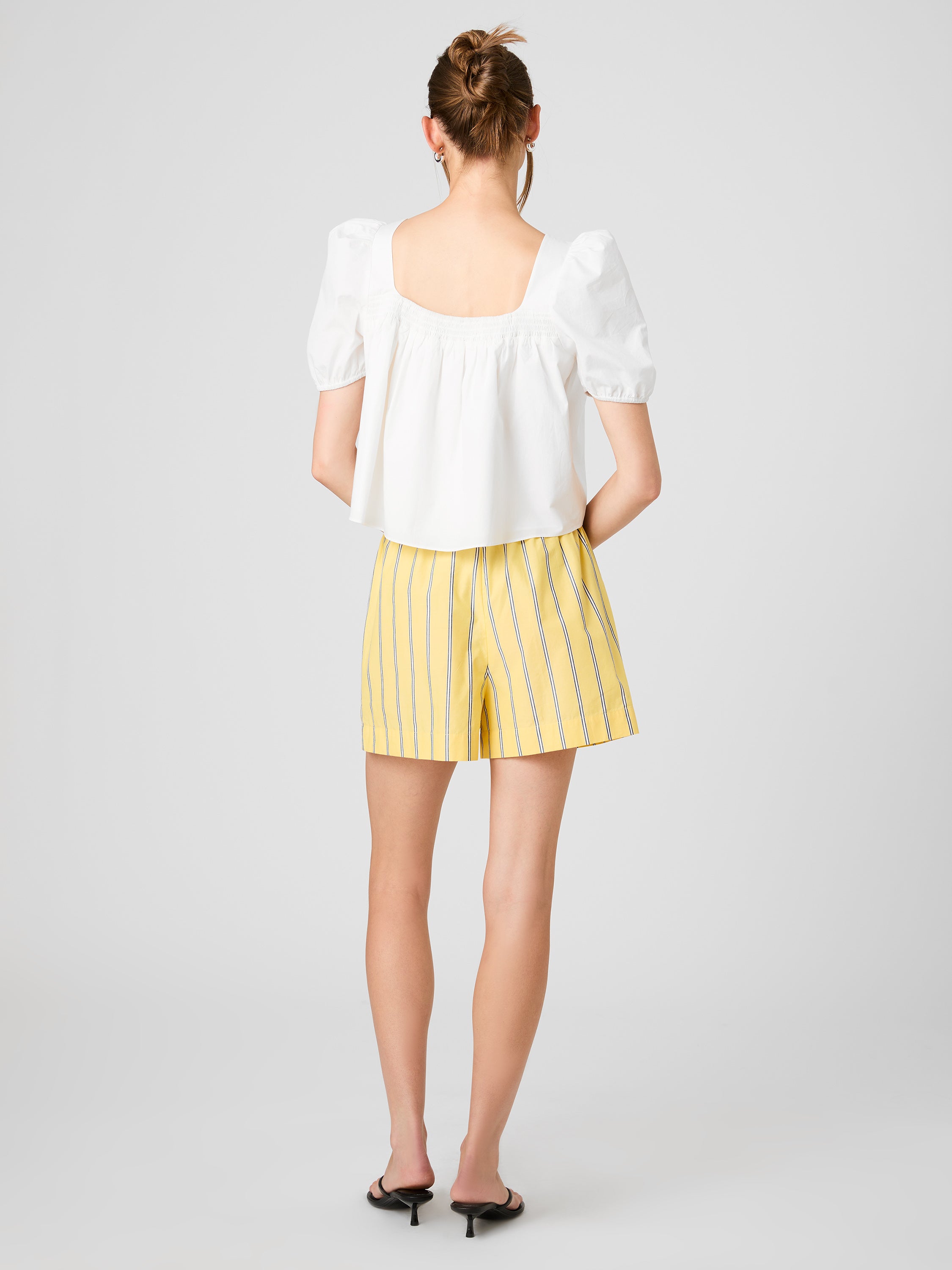 RHODES POPLIN NICO STRIPE SHORTS VIEW 4 | Skirts & Shorts