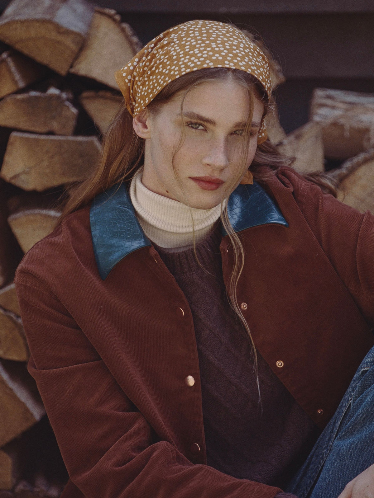 CASEY CORDUROY CONTRAST COLLAR JACKET VIEW 5