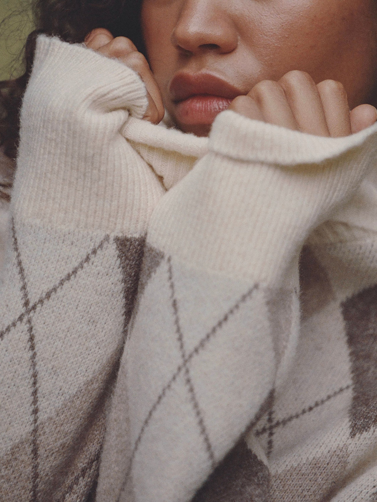 KODA KNIT ARGYLE JACQUARD TURTLENECK SWEATER VIEW 5 | Fall Favorites