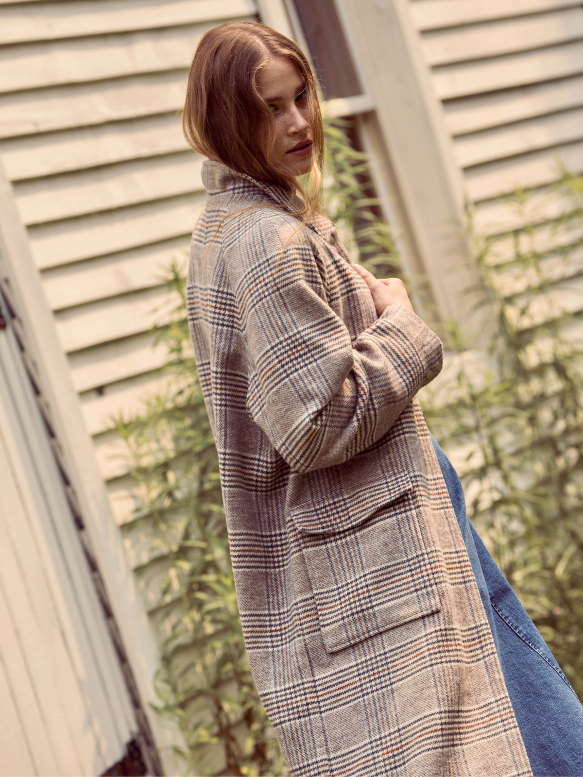 SUTTON PLAID TAILORED COAT VIEW 5 | Best Sellers