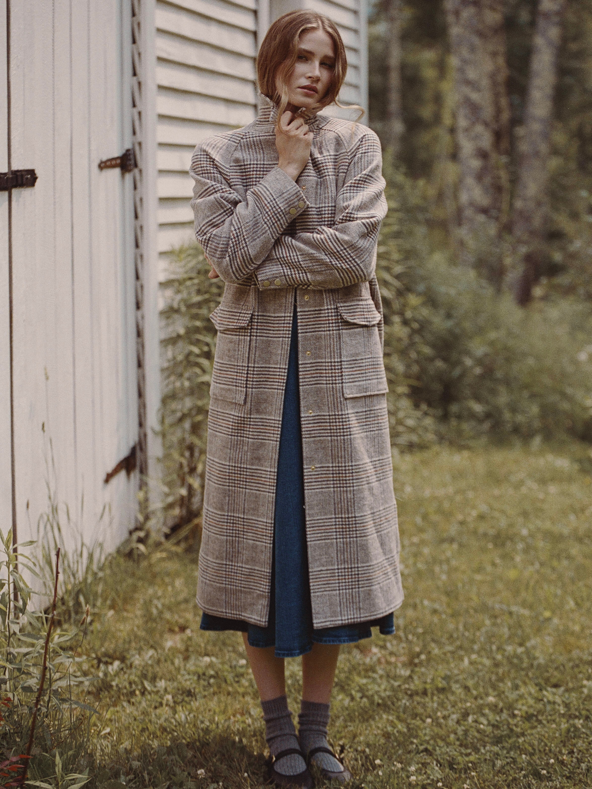 SUTTON PLAID TAILORED COAT View 1