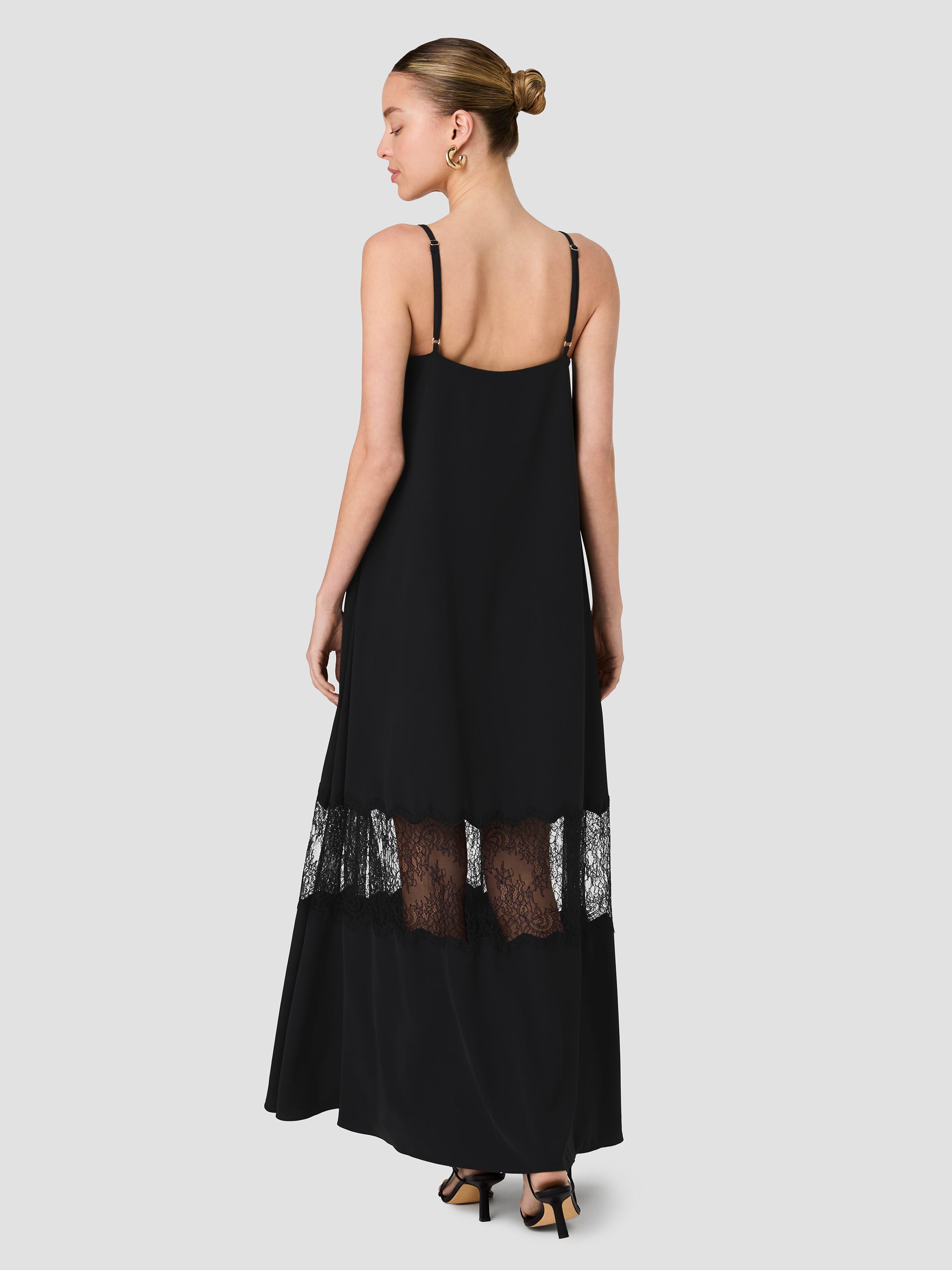 Quinn Crepe Lace Maxi Dress | French Connection US