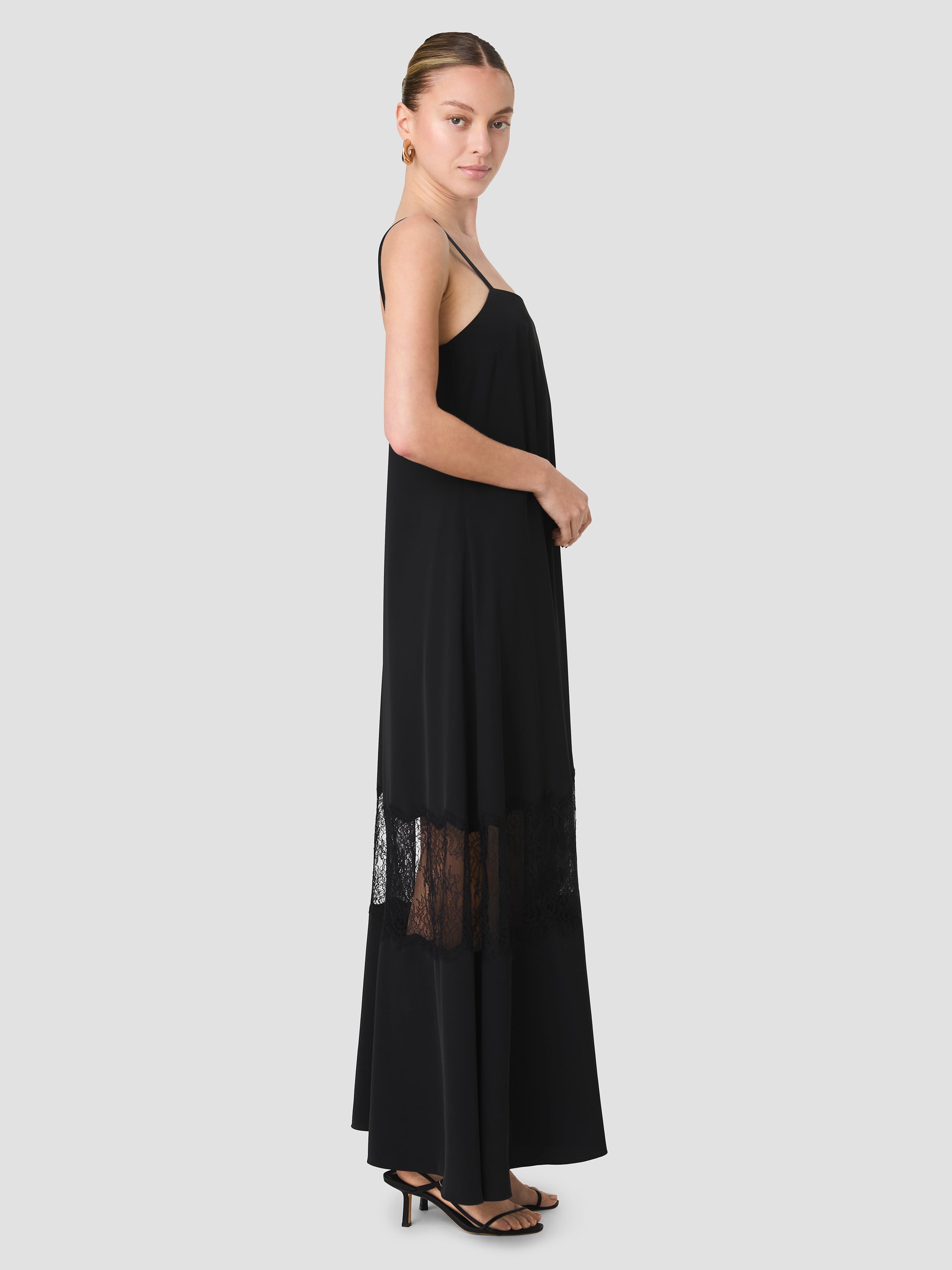 Quinn Crepe Lace Maxi Dress | French Connection US