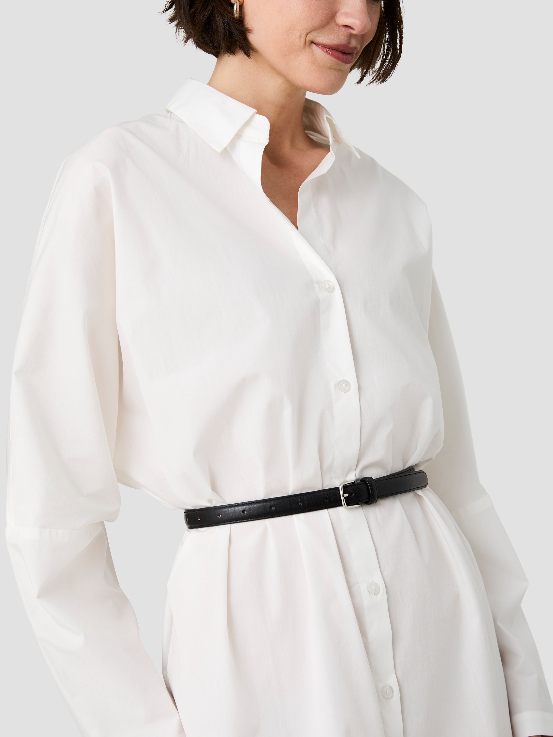 CAMBRIA COTTON MAXI SHIRT DRESS VIEW 2