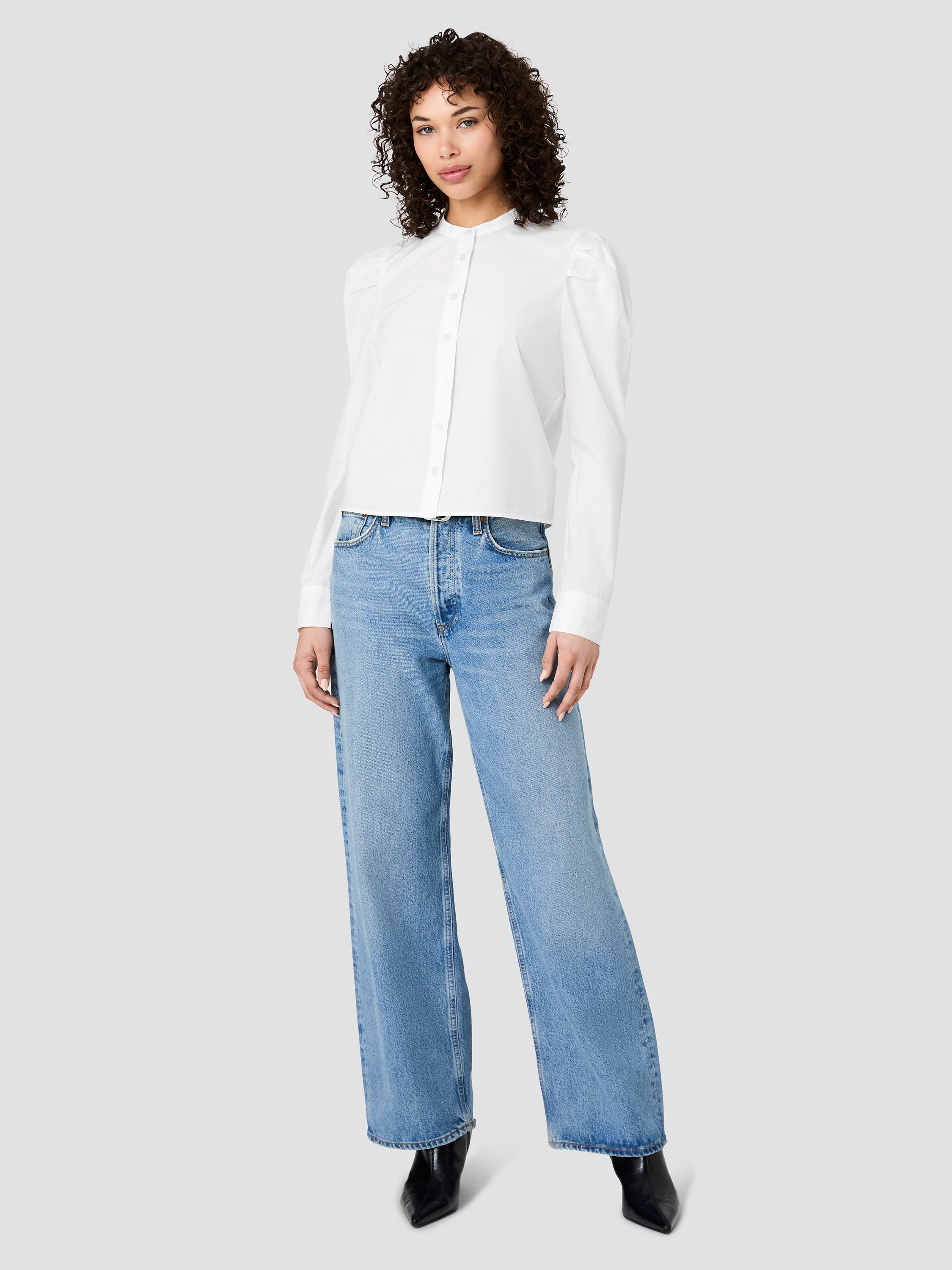 CAMBRIA COTTON PUFF SLEEVE SHIRT VIEW 6