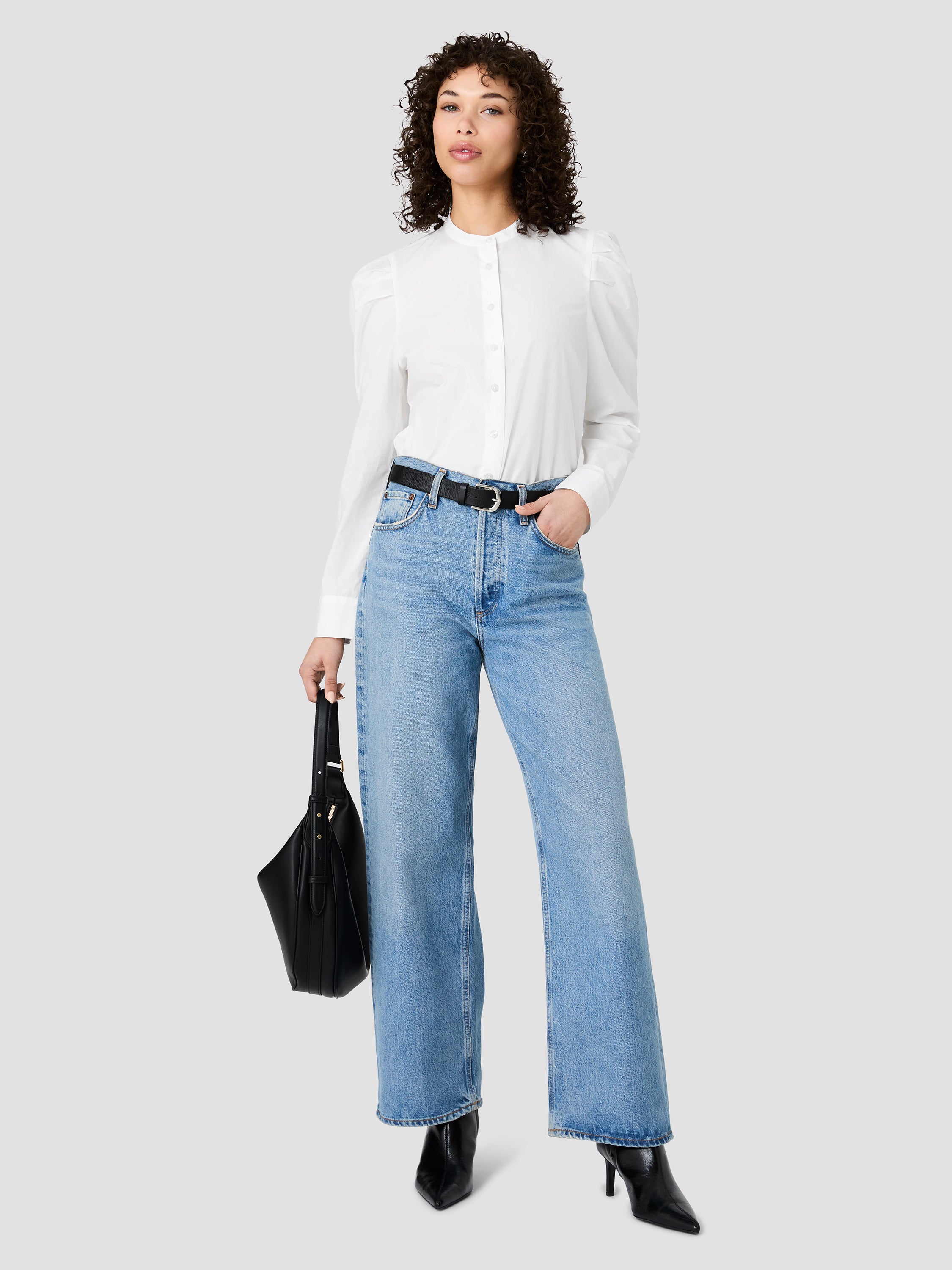 CAMBRIA COTTON PUFF SLEEVE SHIRT VIEW 1