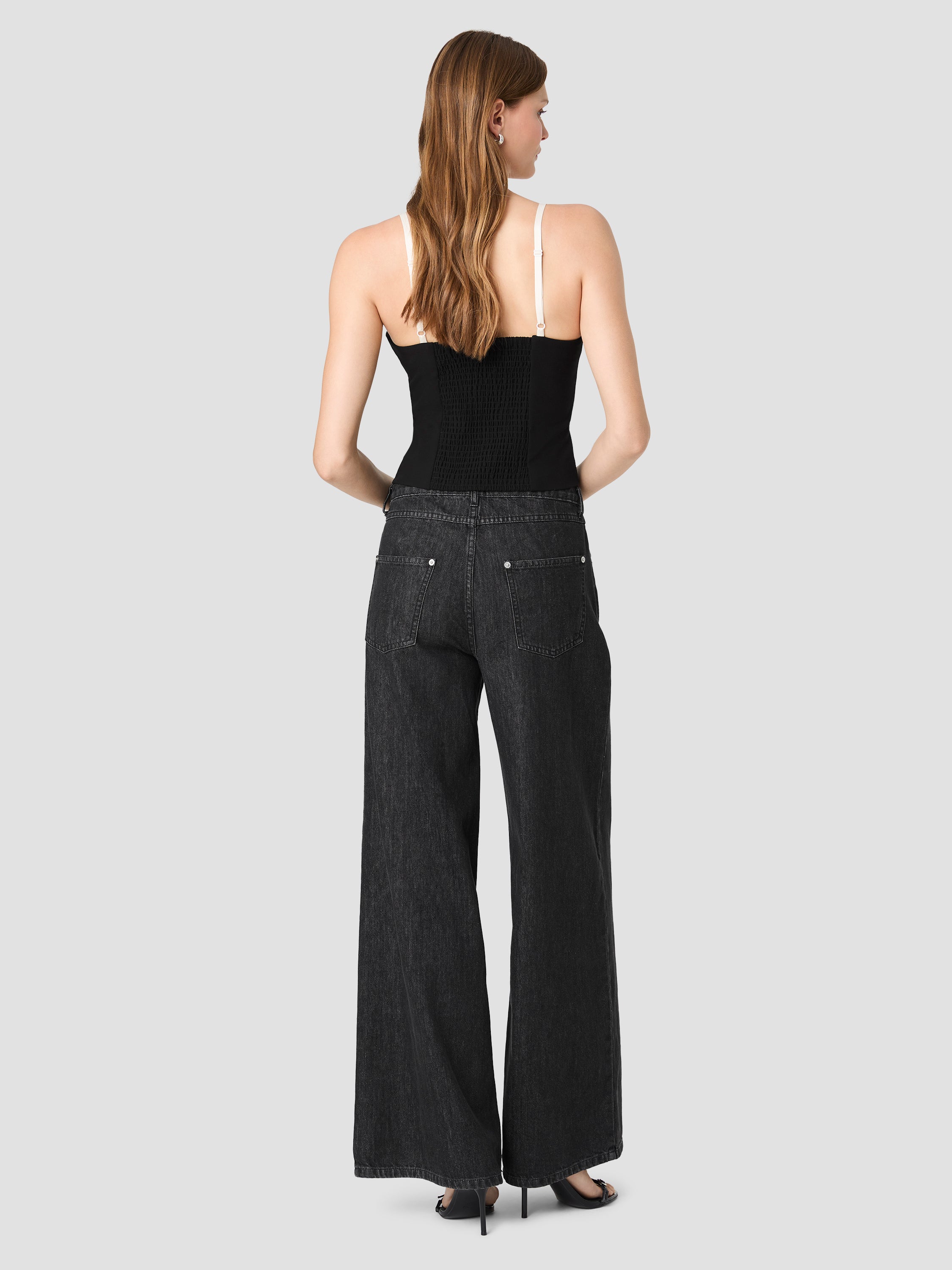 AZRA LACE PEEKABOO FITTED TOP VIEW 4 | Women's Shop All