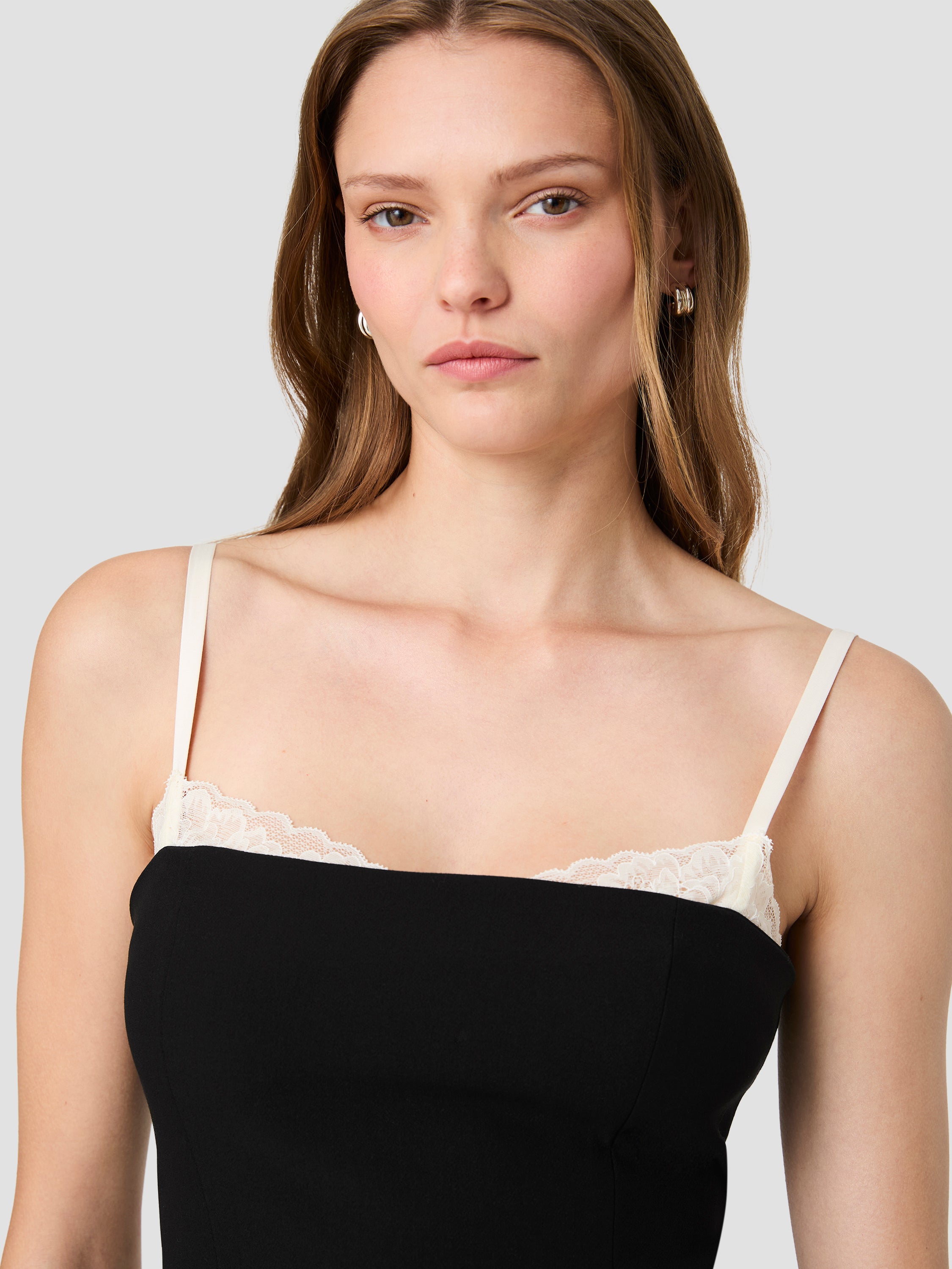 AZRA LACE PEEKABOO FITTED TOP VIEW 6 | Women's Shop All