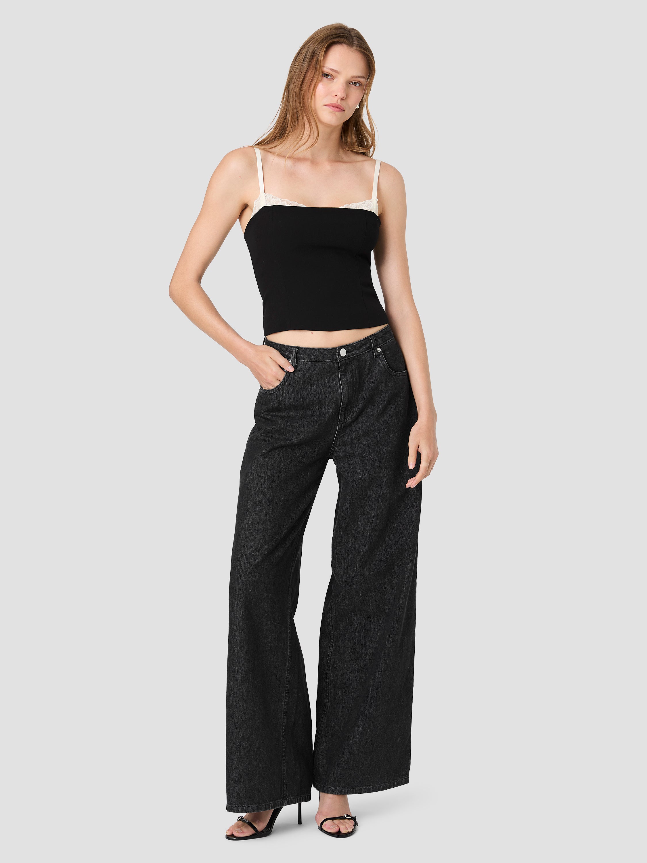 AZRA LACE PEEKABOO FITTED TOP VIEW 5 | Women's Shop All