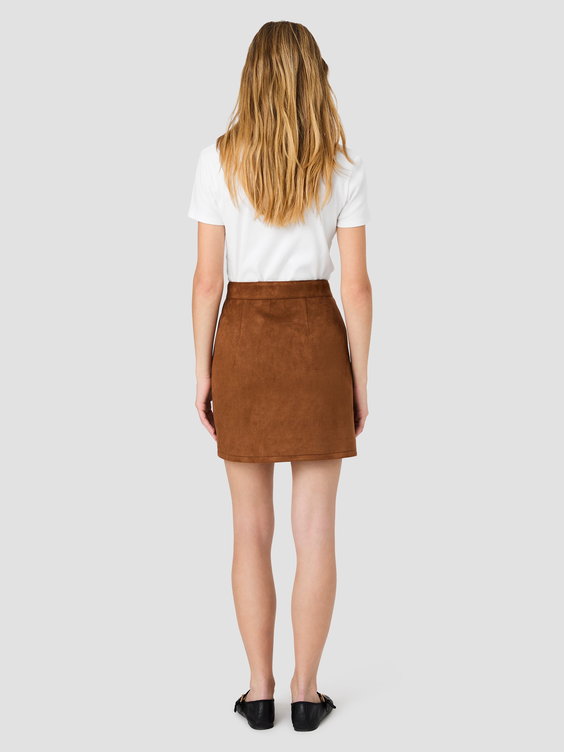 LANEY SUEDE PATCH POCKET MINI SKIRT VIEW 3 | Skirts & Shorts