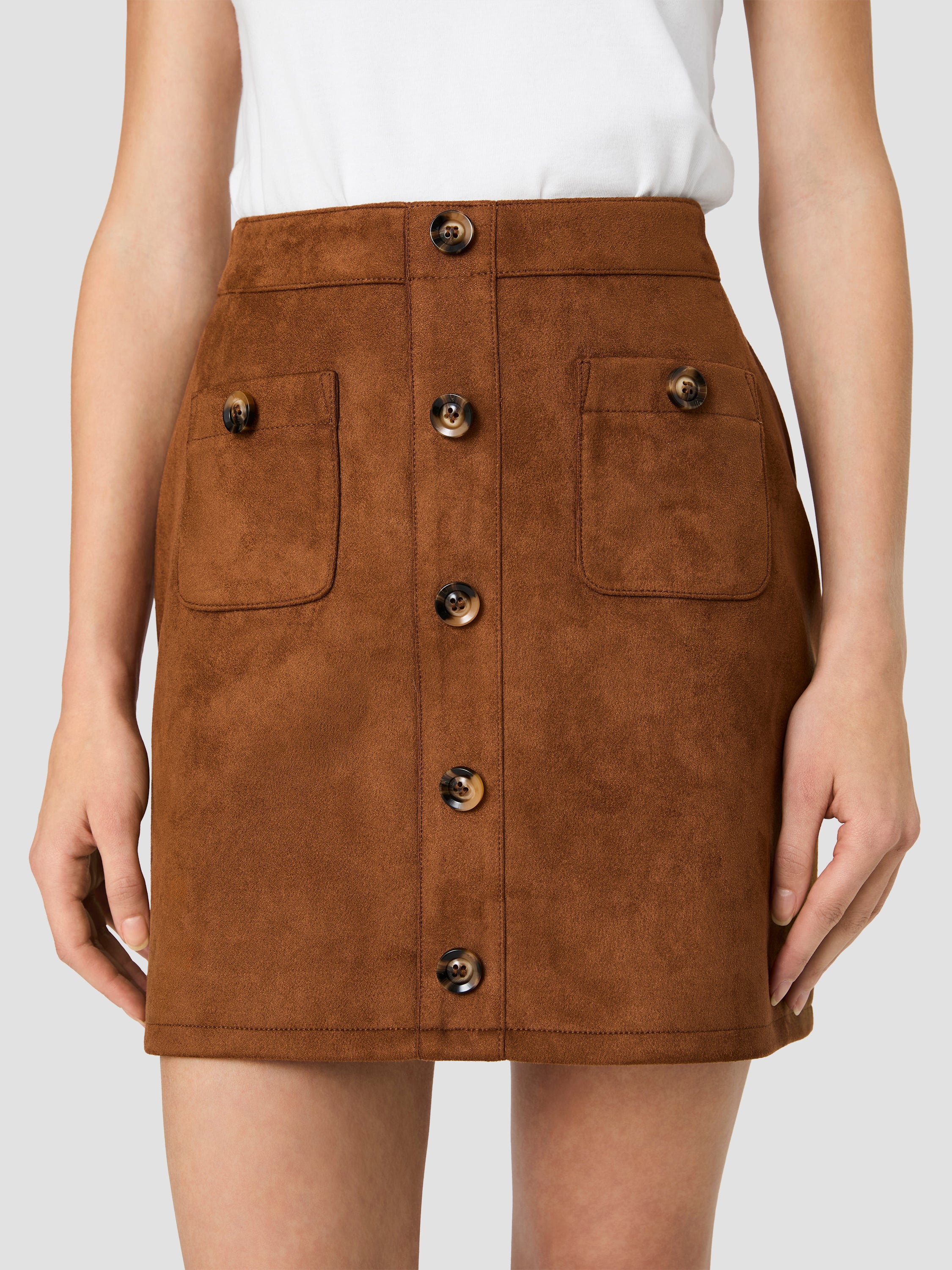 LANEY SUEDE PATCH POCKET MINI SKIRT VIEW 4 | Skirts & Shorts