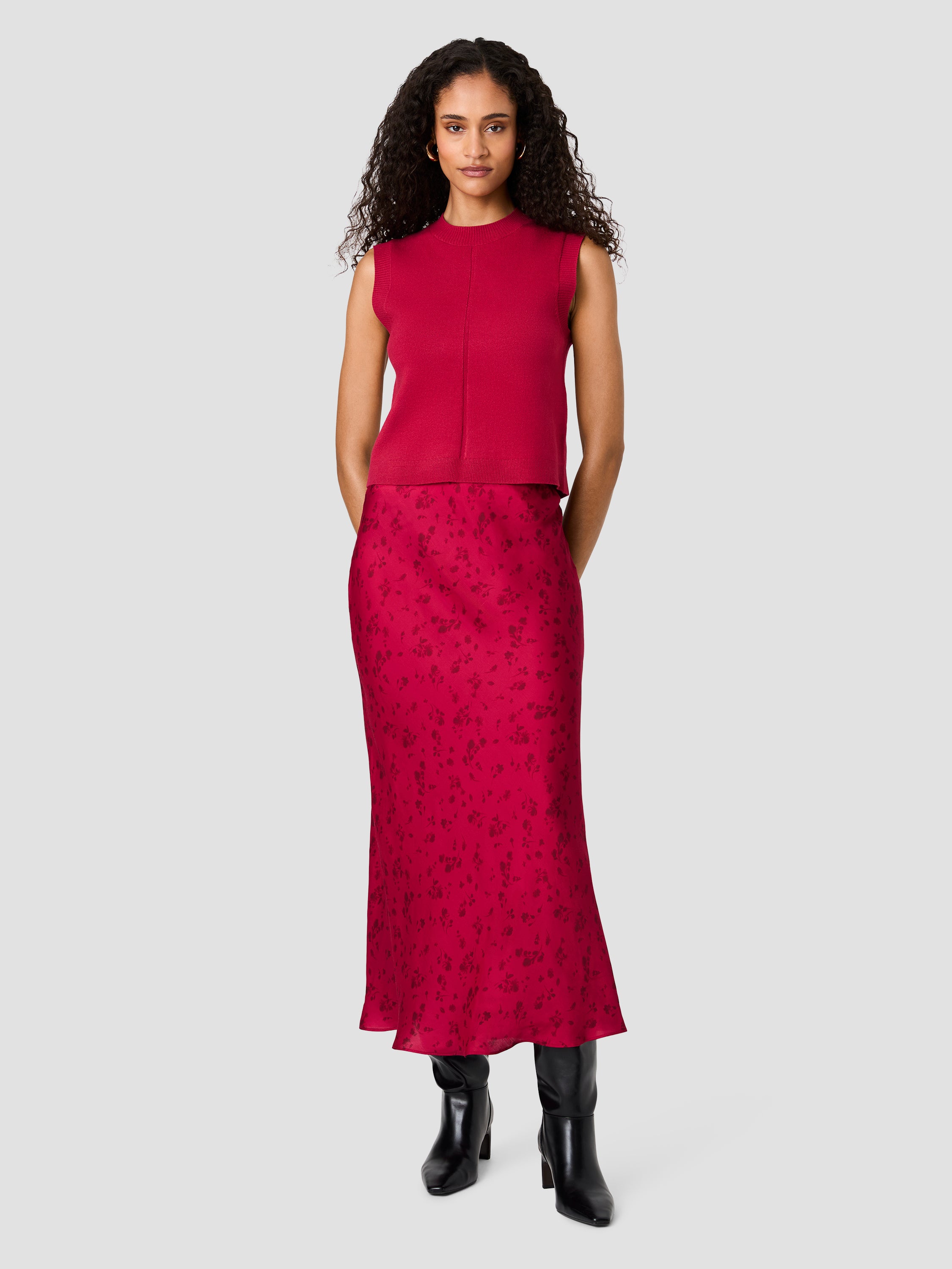 OONA SATIN MAXI SKIRT VIEW 6 | Women's Shop All
