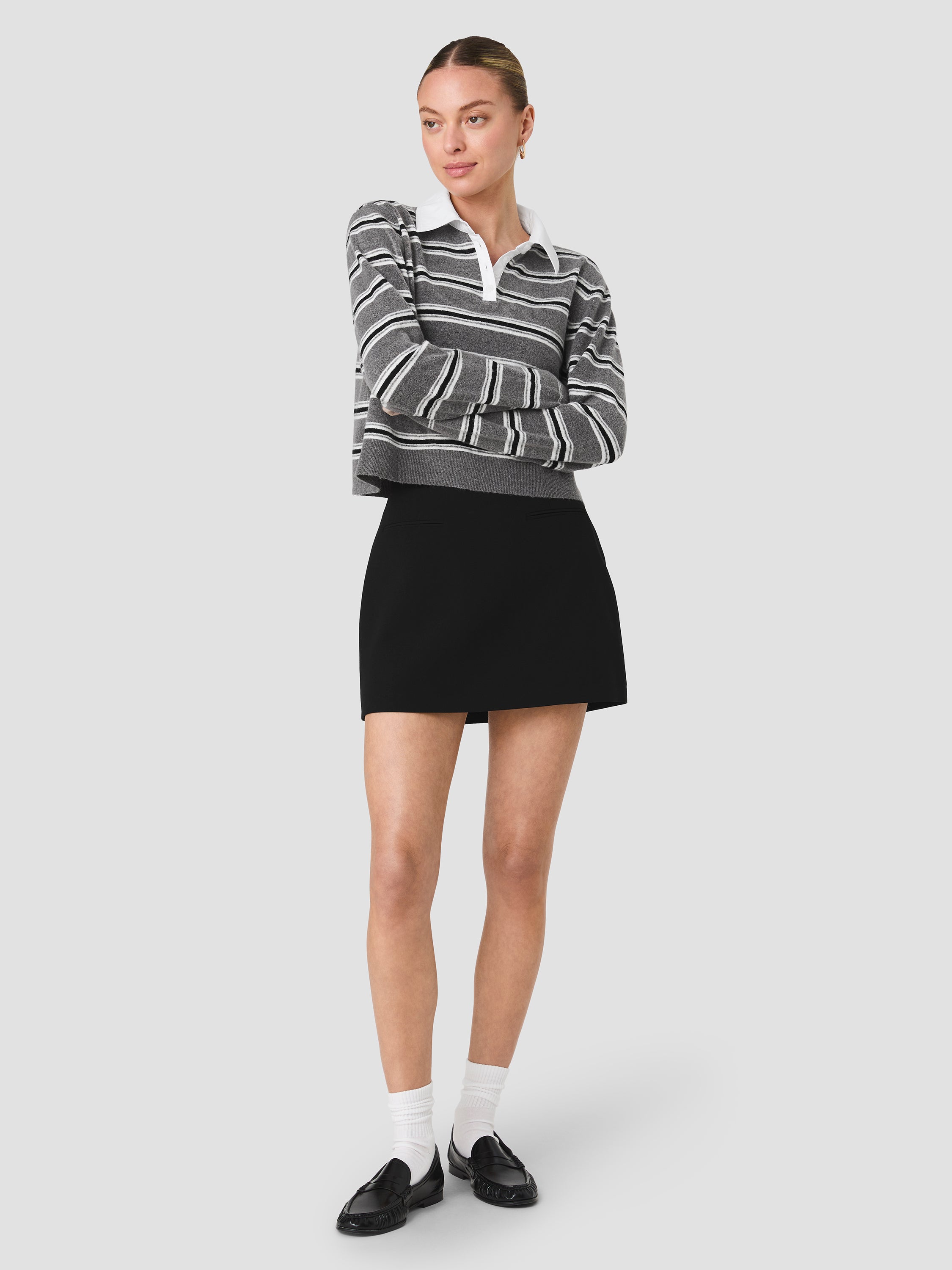 Azra Twill Welt Pocket Mini Skirt | French Connection US