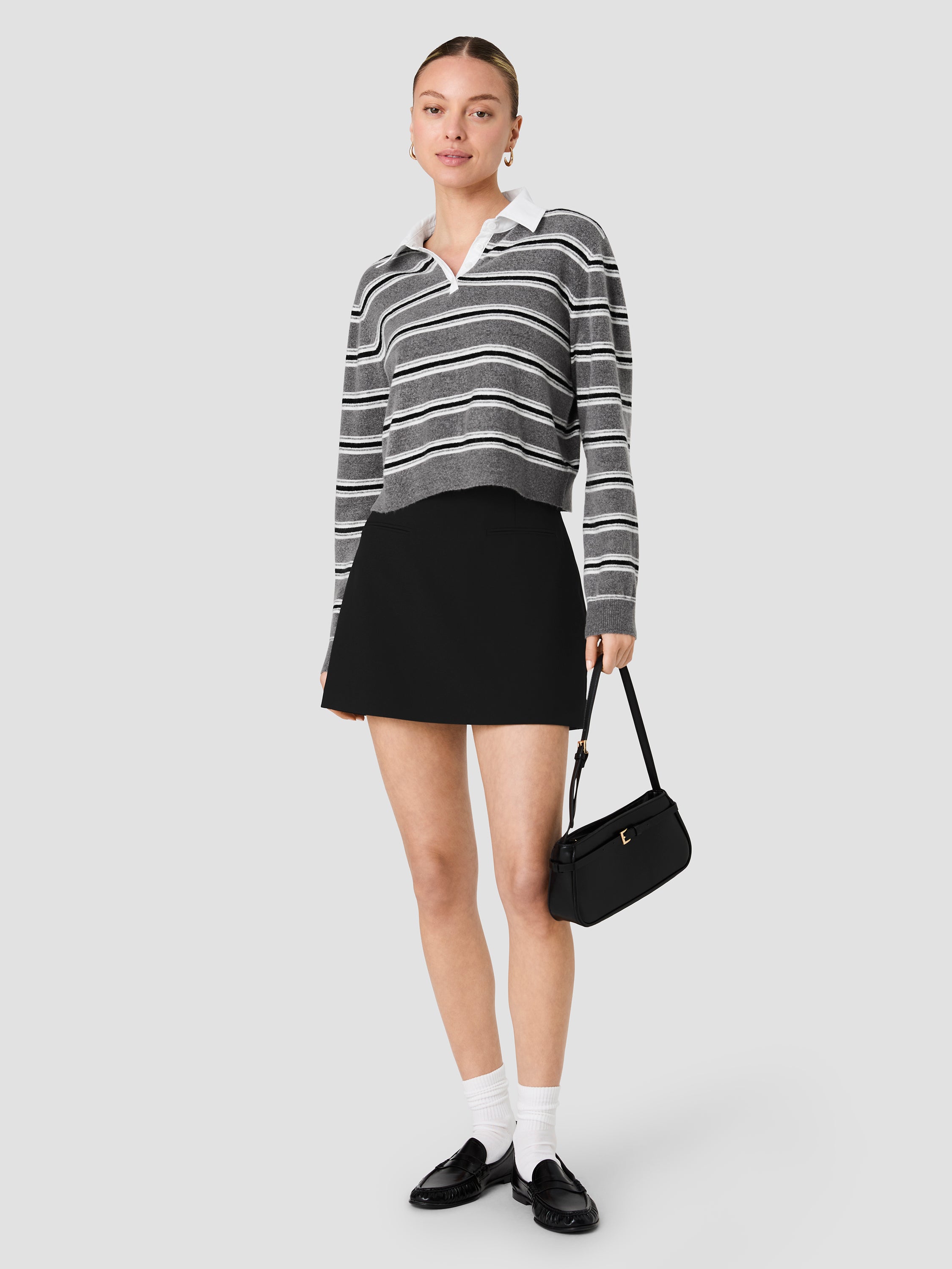 Azra Twill Welt Pocket Mini Skirt | French Connection US